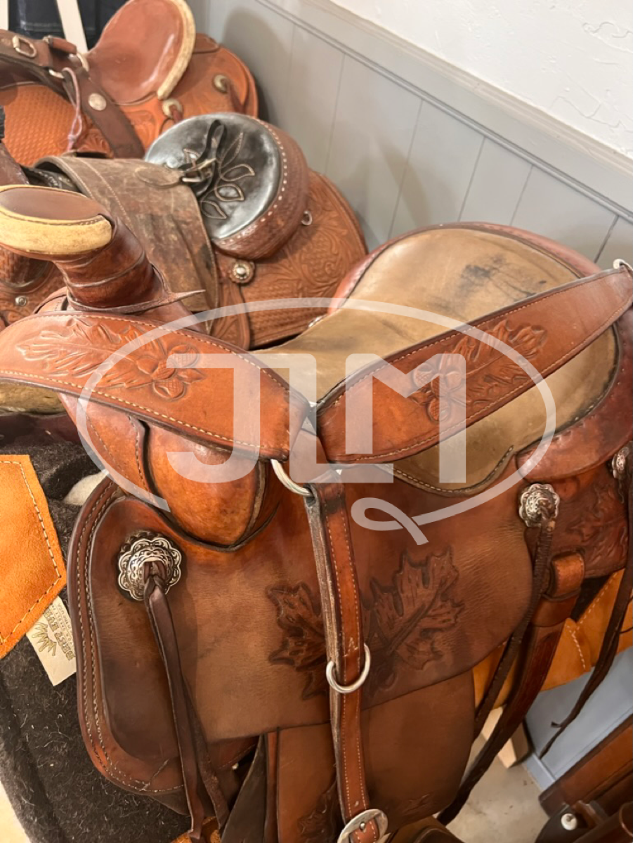 14.5" Fallis Balanced Ride Western Trail Rope Saddle