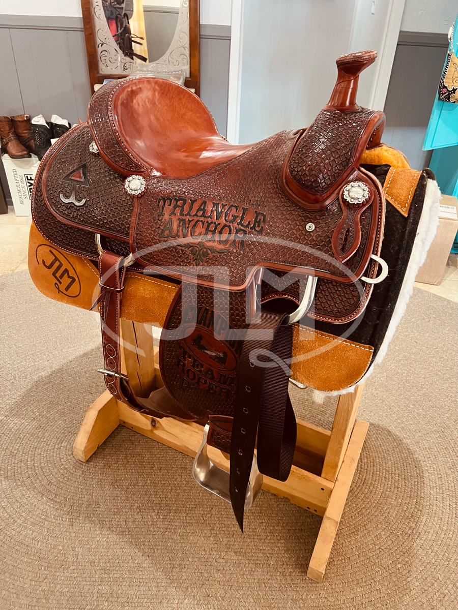 15" Running P Team Roping Saddle