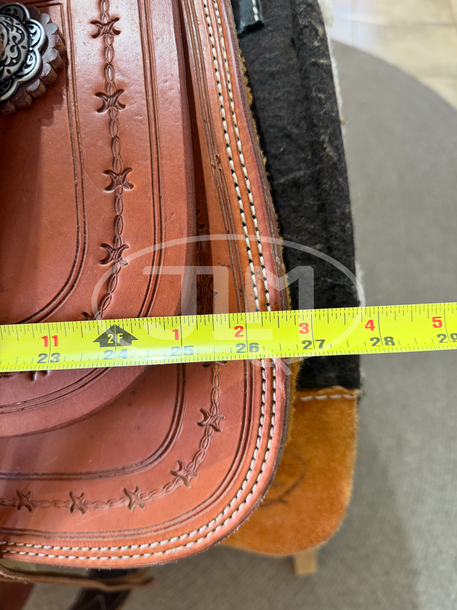 14.5" Handmade Custom Bowman Roper Team Roping Saddle