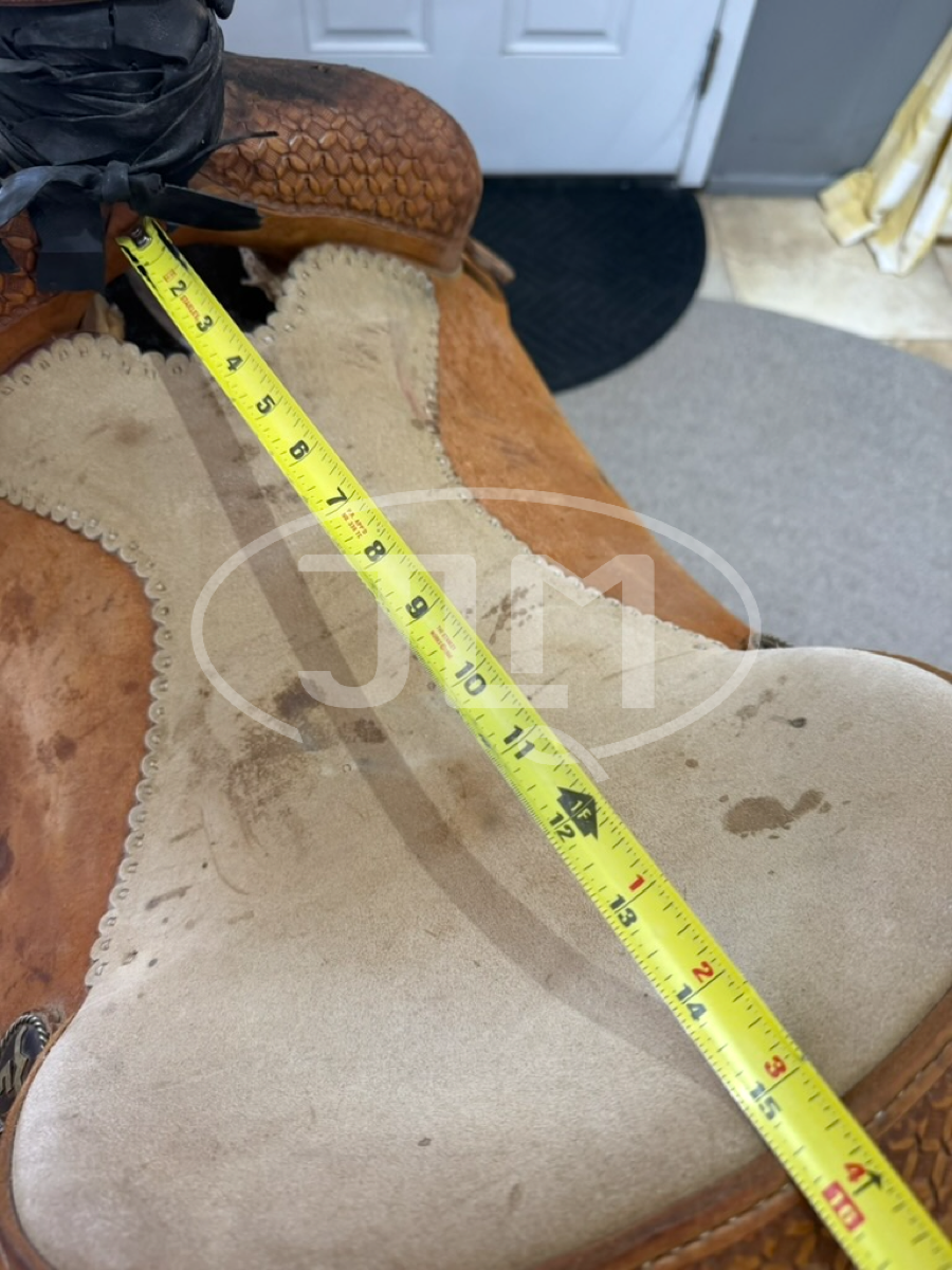 15" Carson River Bar M Team Roping Saddle