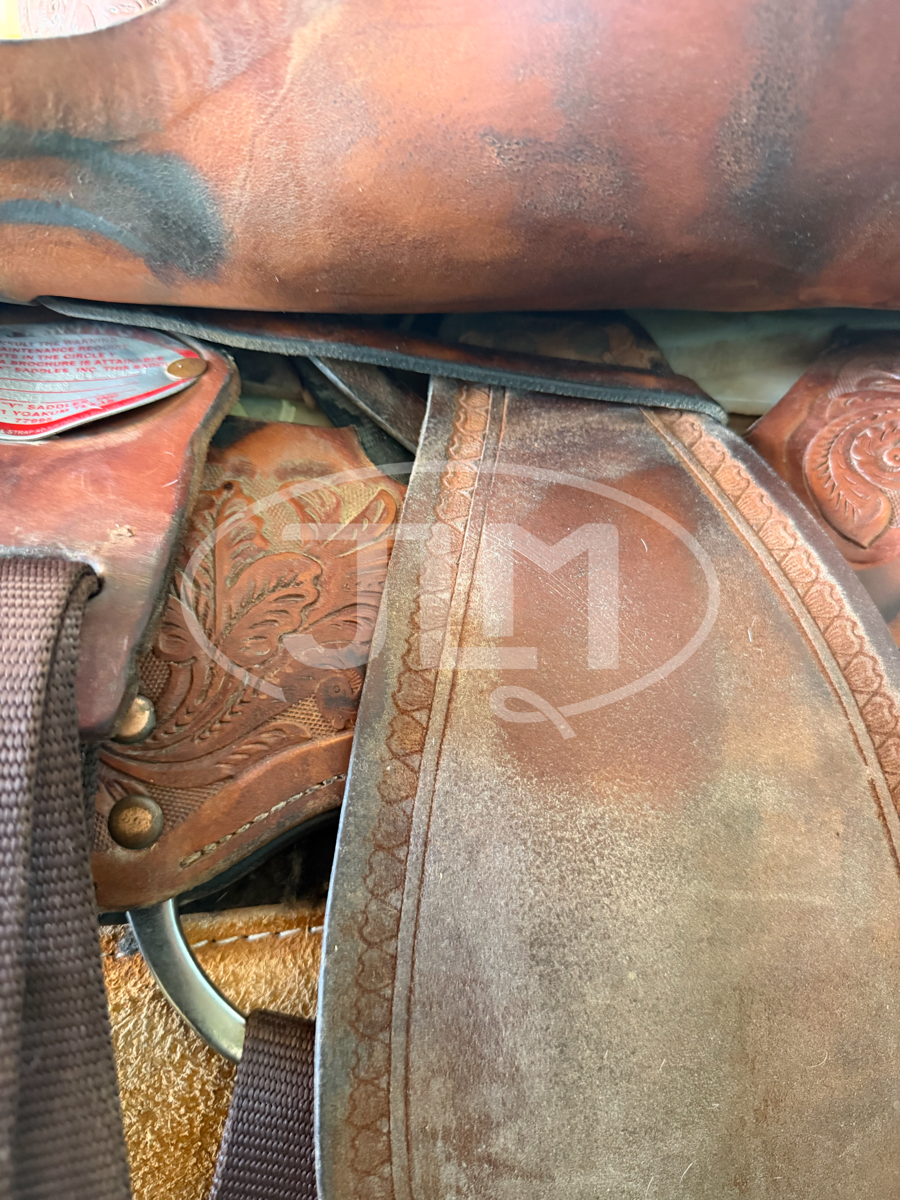 15" Circle Y Kelly Kaminski Shooting Star Barrel Saddle