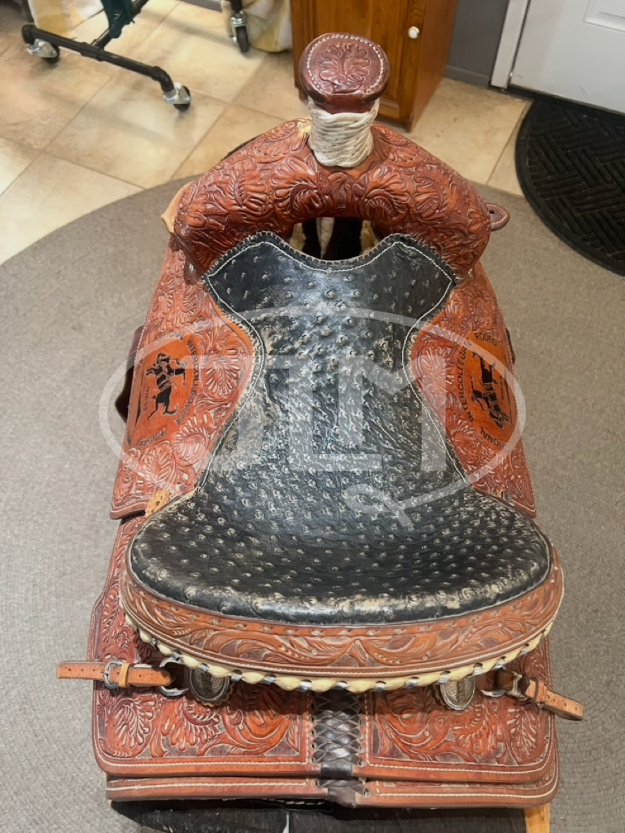 14.5" Jerry Beagley Team Roping Saddle