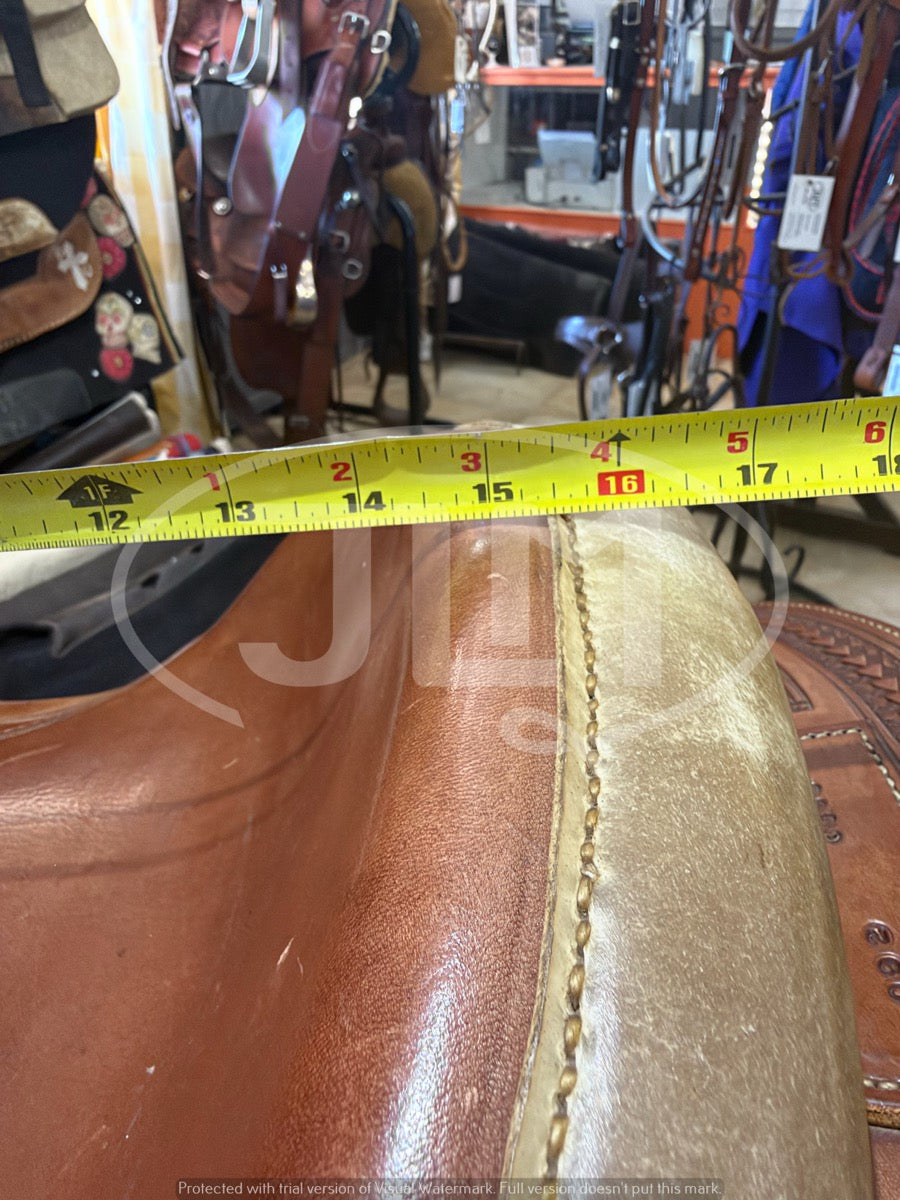 14.5" Ranch Roper Saddle by Tom's Saddle Shop Pinedale WY     S1131