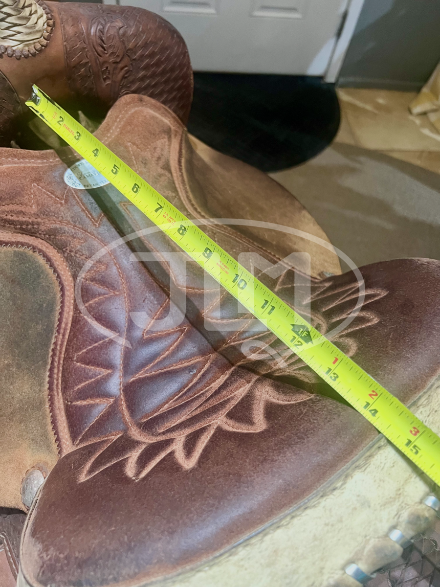 13.5" Courts Saddlery Sharon Camarillo Barrel Saddle