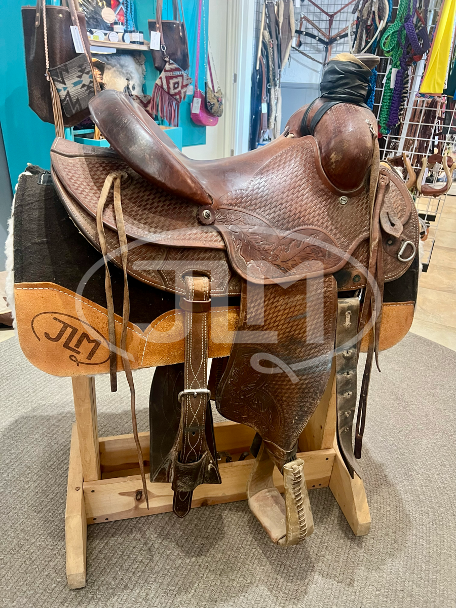 14" Custom Ranch Roper Saddle by S. J. Ransier