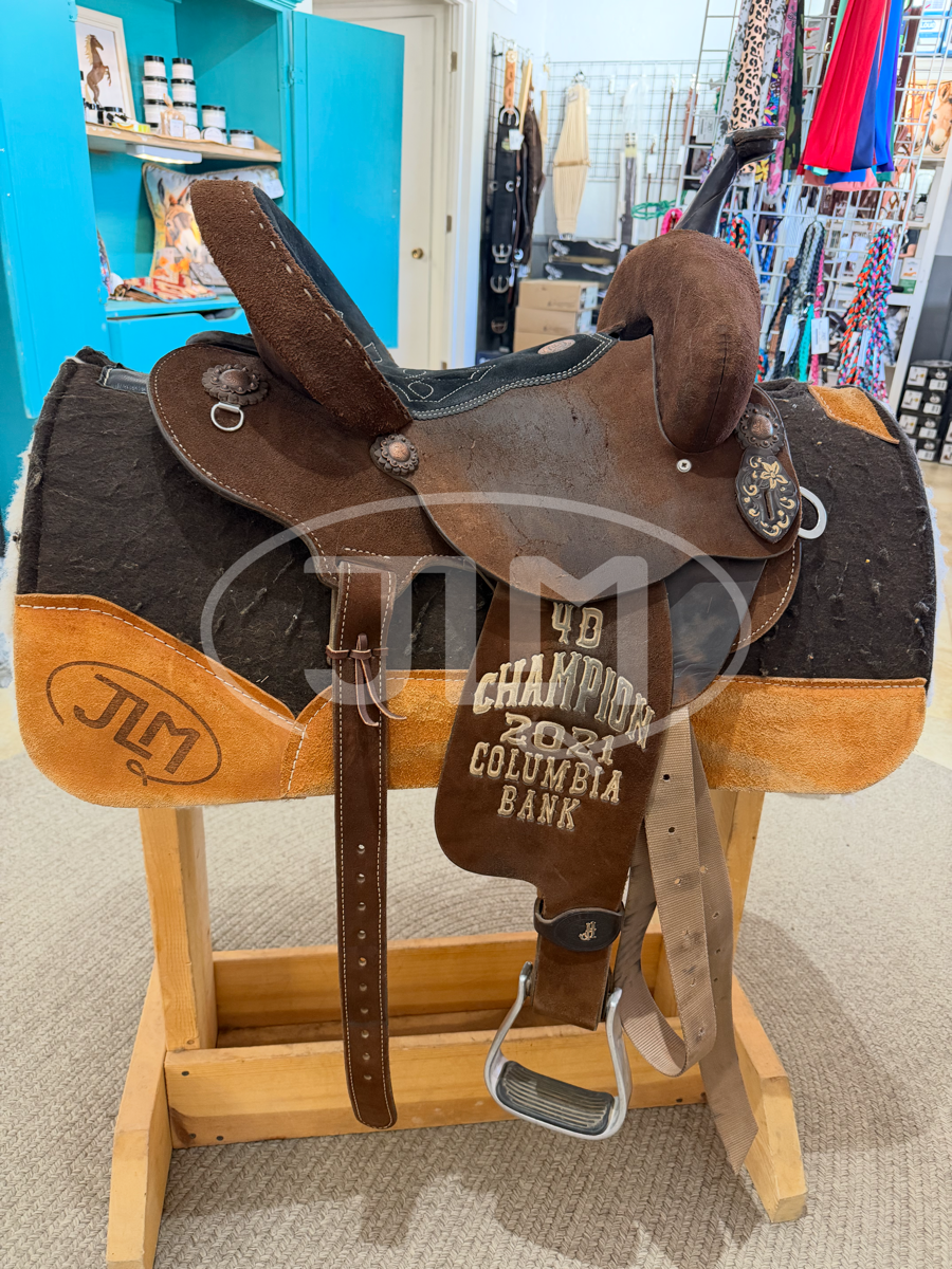 13.5" Wide Double J Pozzi Pro Flex Tree Spinal Relief Barrel Saddle