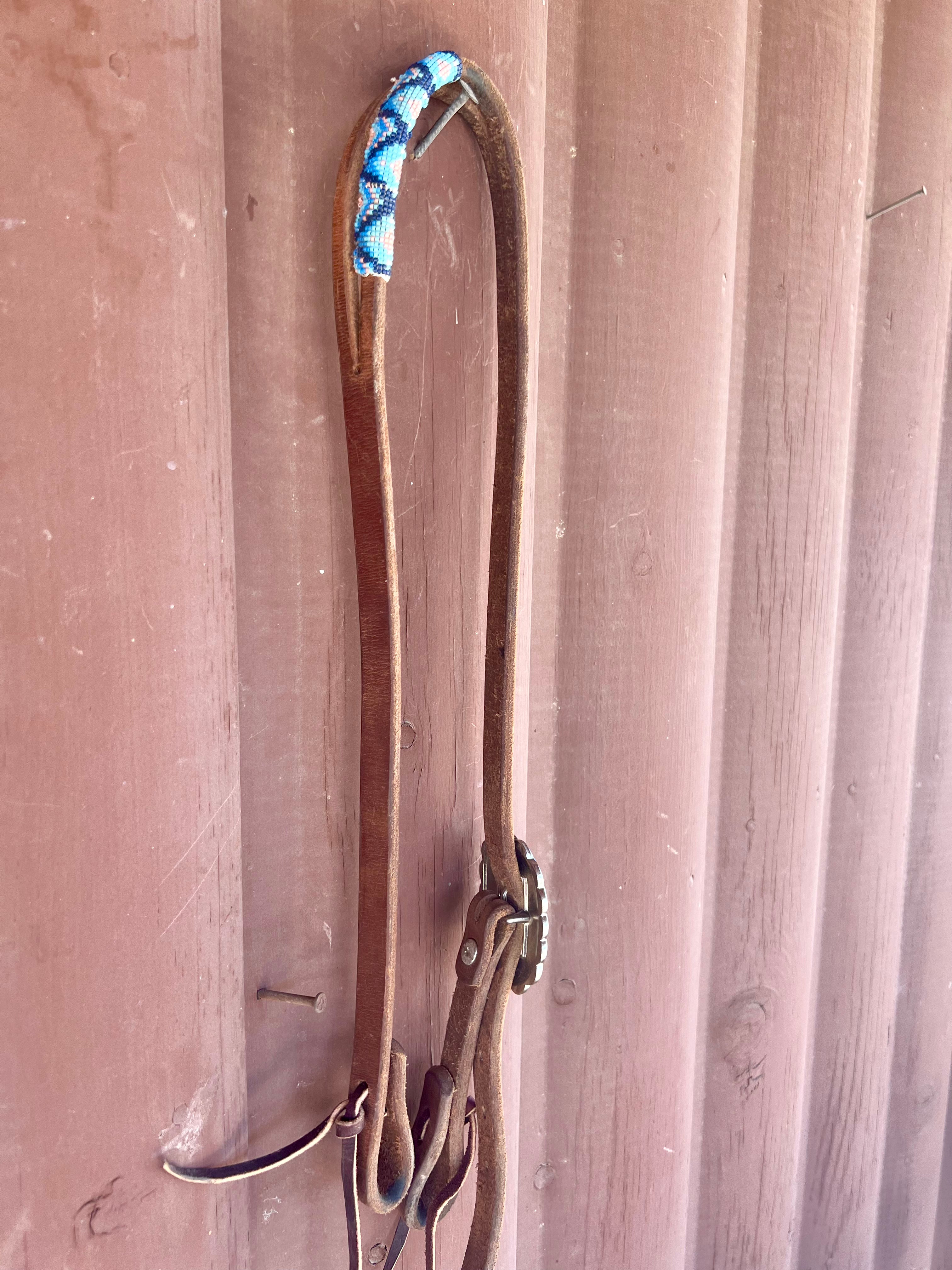 Weaver Leather Beaded Split Ear Headstall