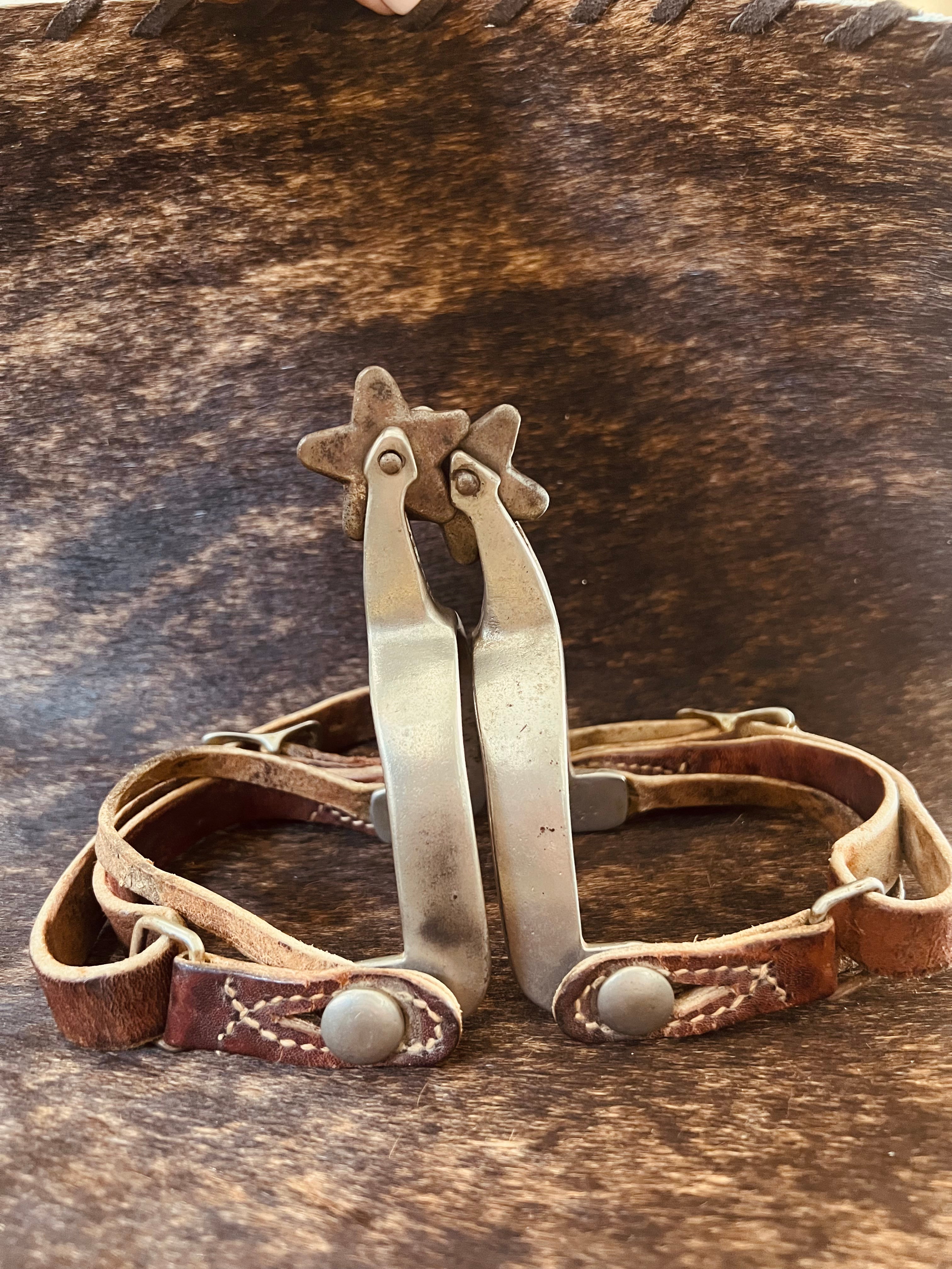 North & Judd Anchor Bronc Spurs and Spur Straps