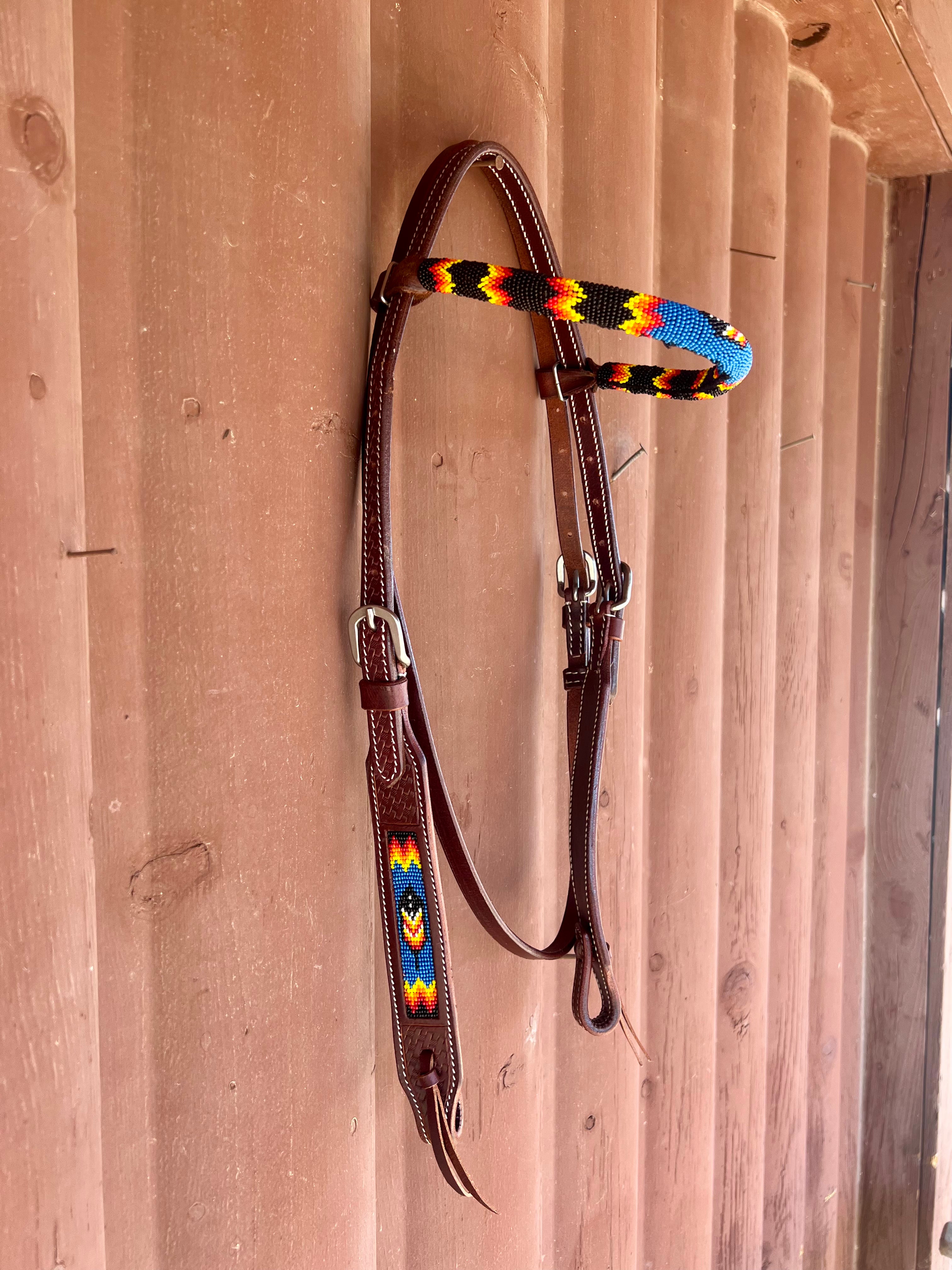 NEW - Beaded Browband Headstall