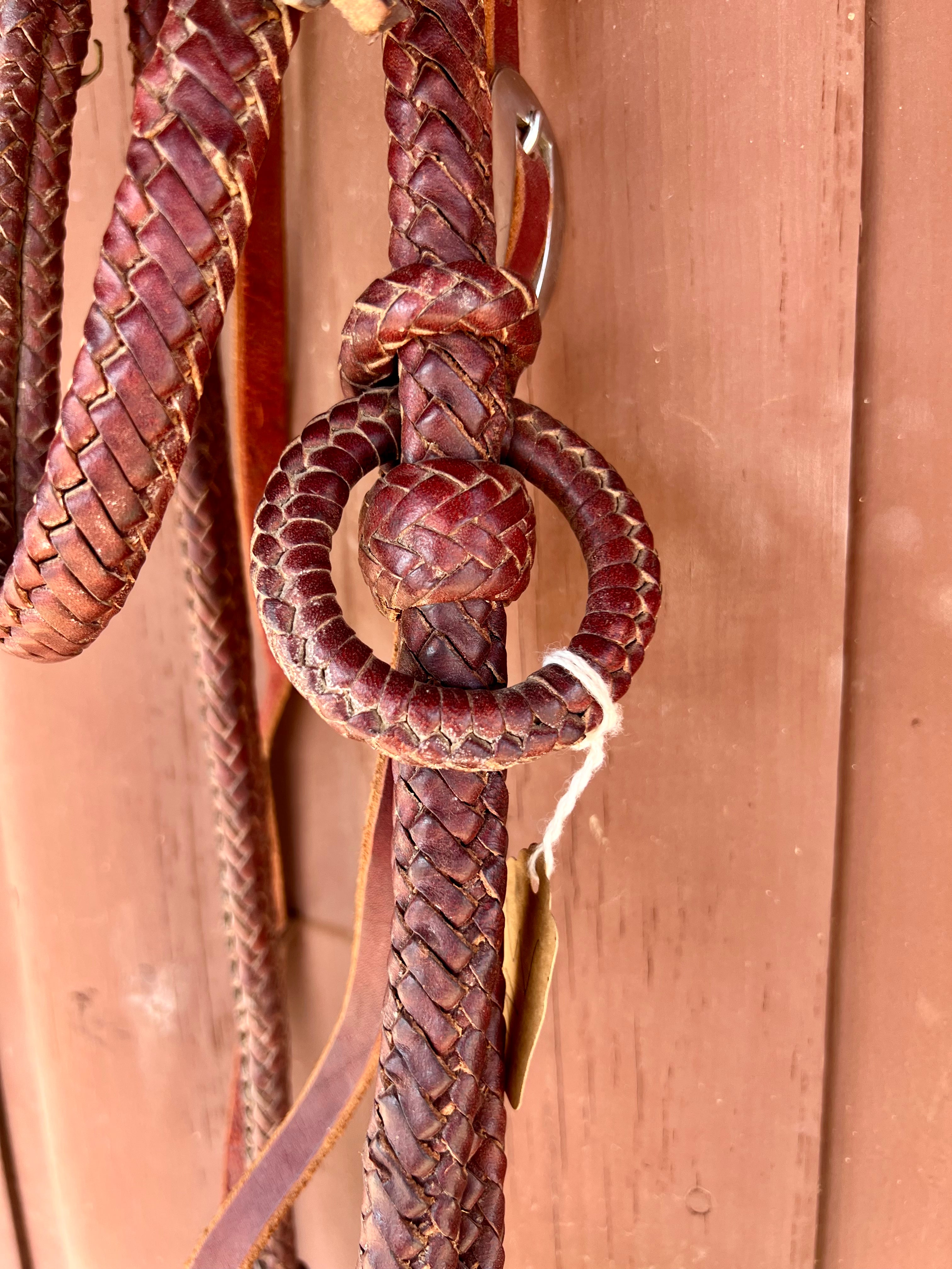 Kangaroo Leather Braided Headstall