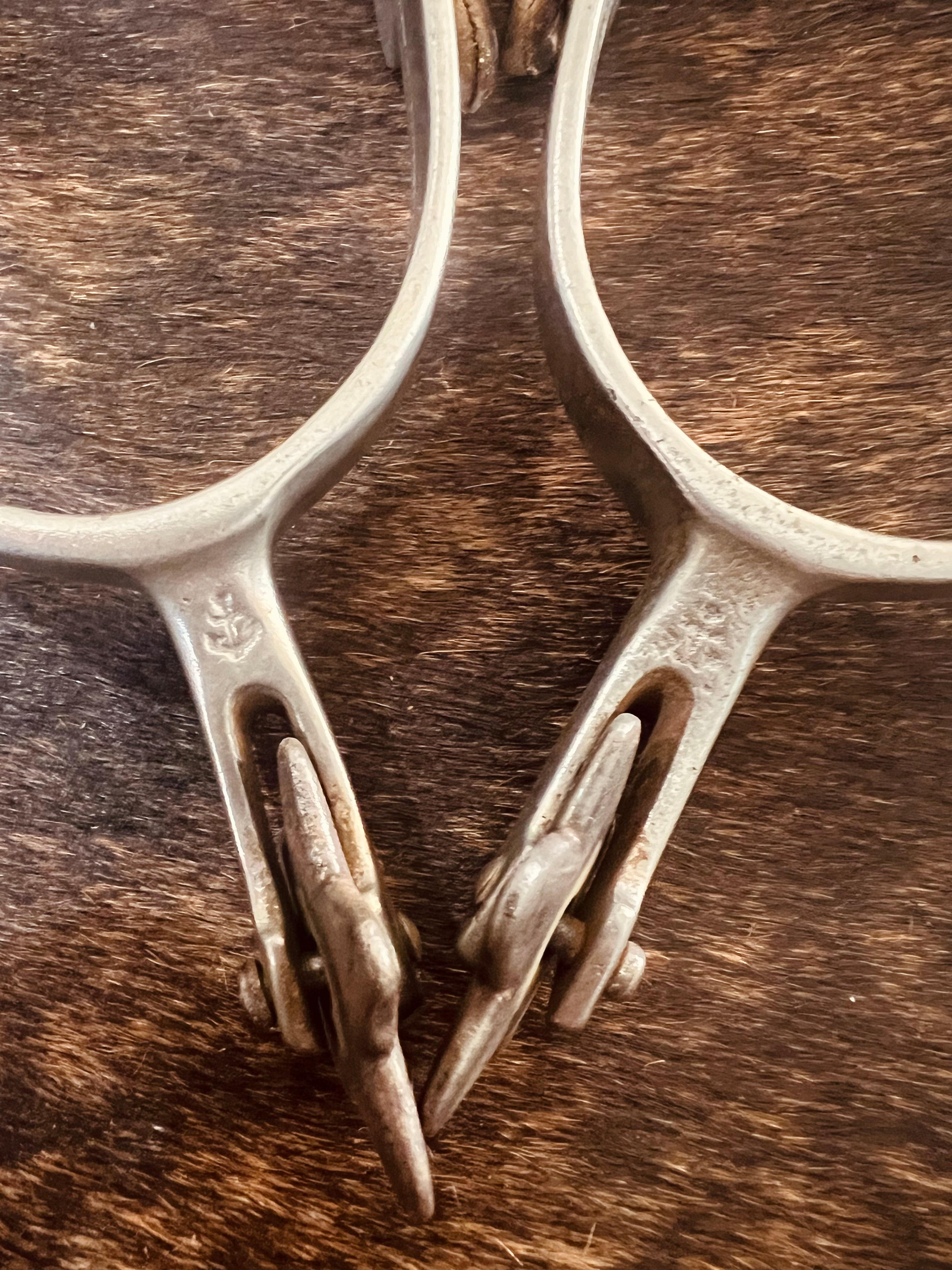North & Judd Anchor Bronc Spurs and Spur Straps