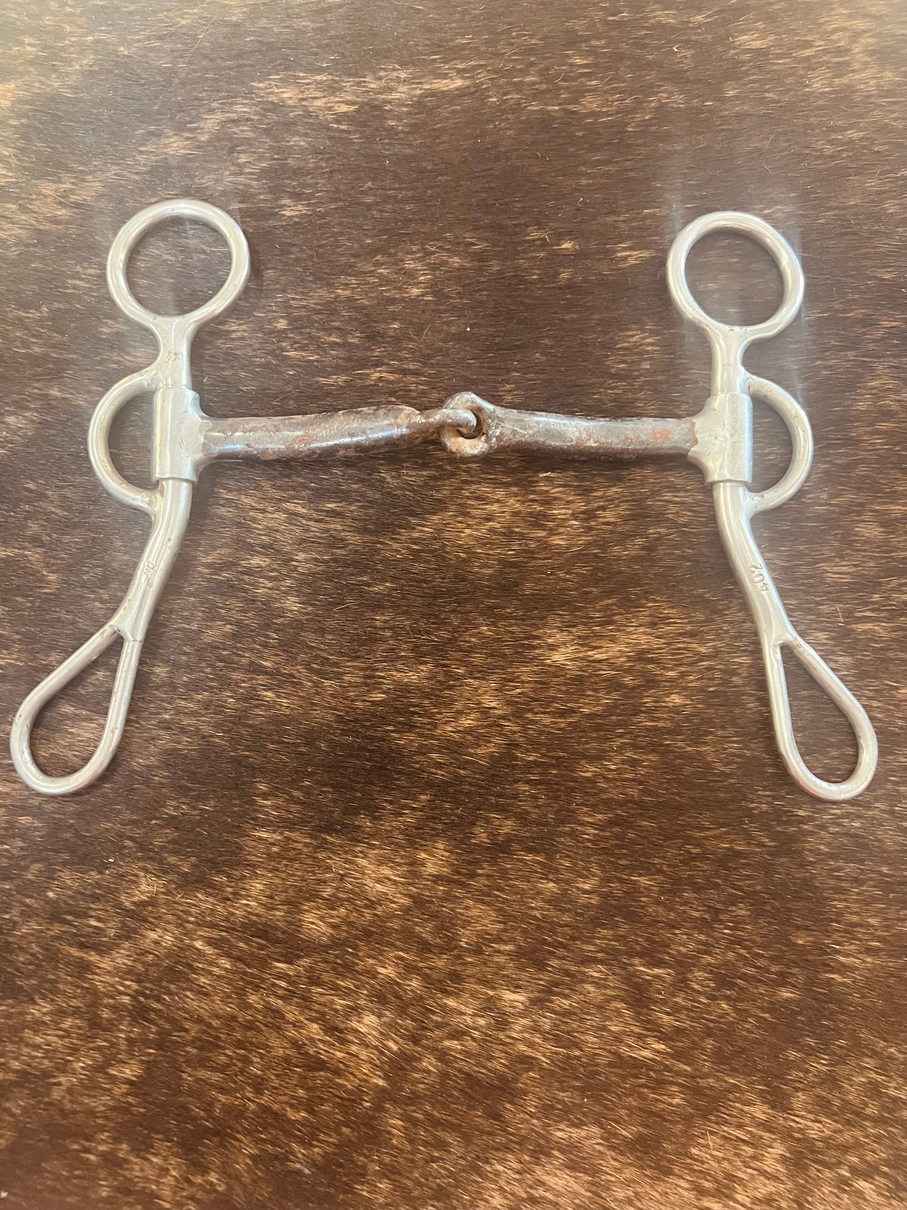 Reinsman 402 Argentine Snaffle Bit with Sweet Iron Mouth