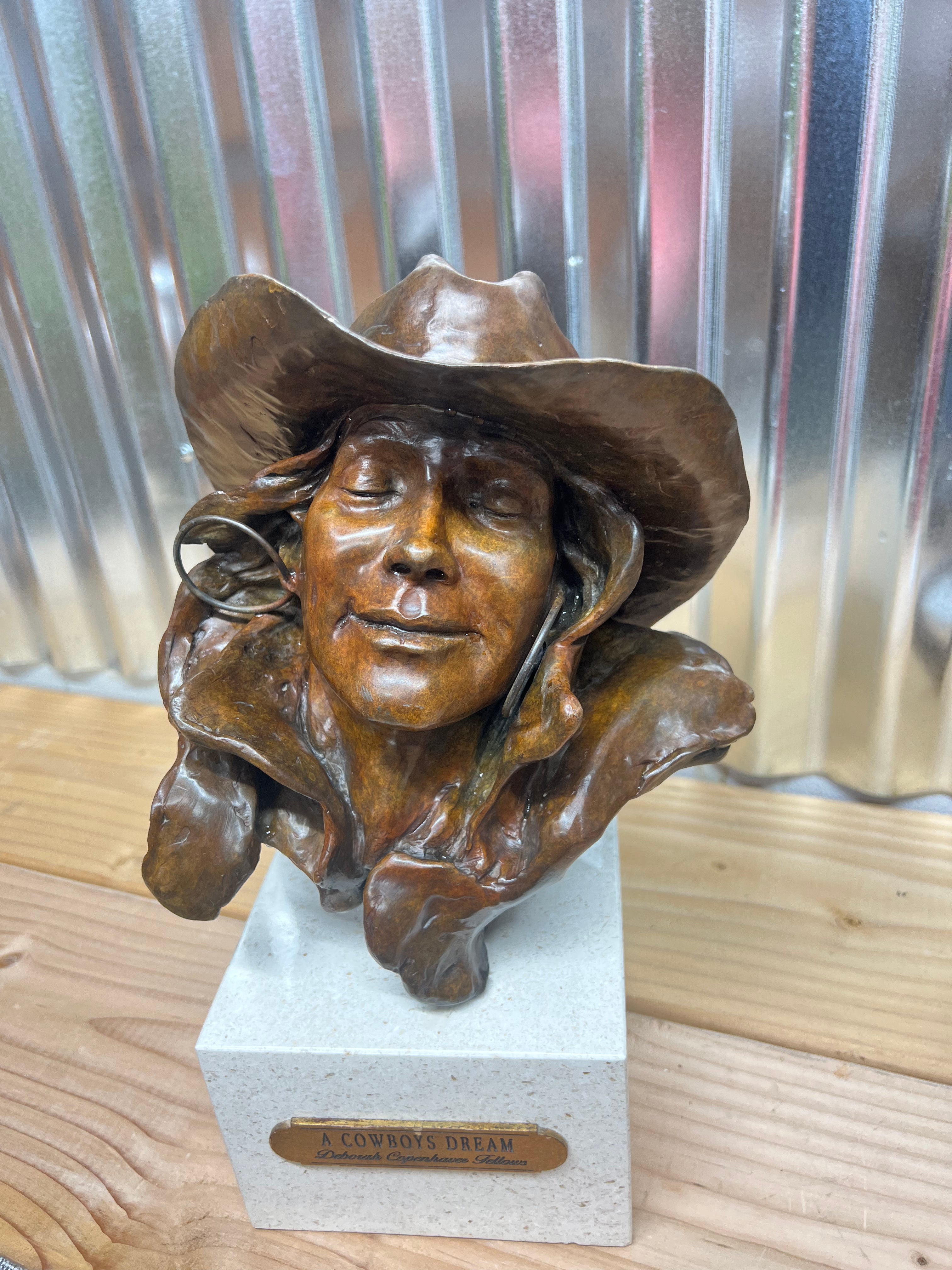 A Cowboys Dream Bronze Sculpture by Deborah Copenhaver Fellows