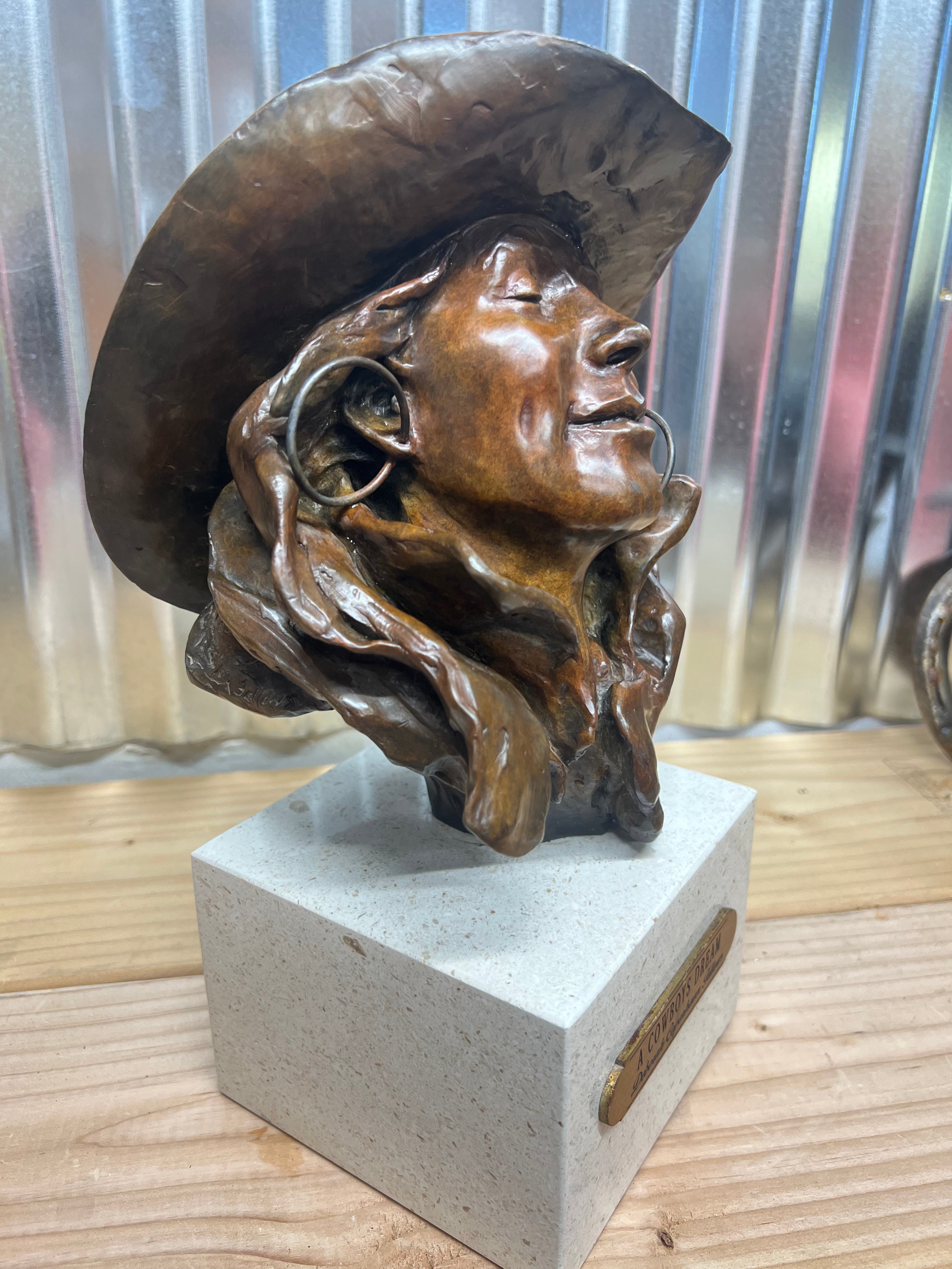 A Cowboys Dream Bronze Sculpture by Deborah Copenhaver Fellows