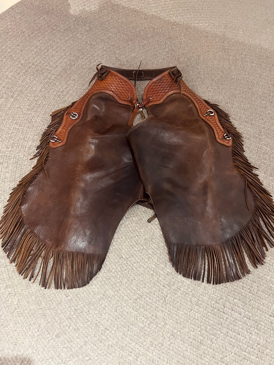 Leather Chinks by Sawtooth Saddle Maker