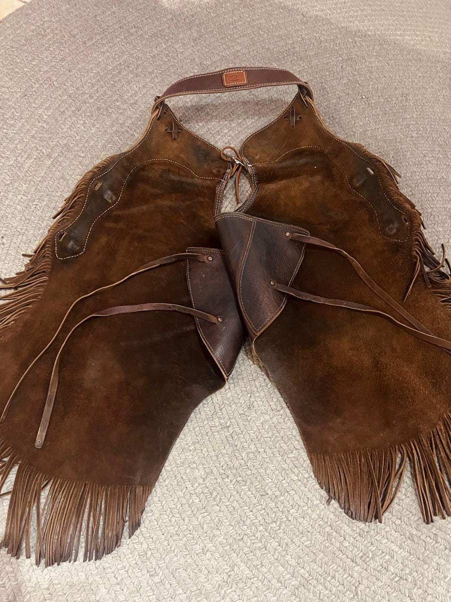 Leather Chinks by Sawtooth Saddle Maker