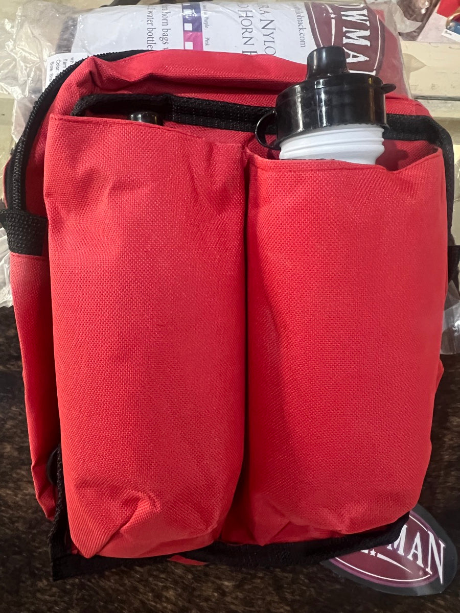 Showman Insulated Cordura Saddle Horn Bags with Water Bottles