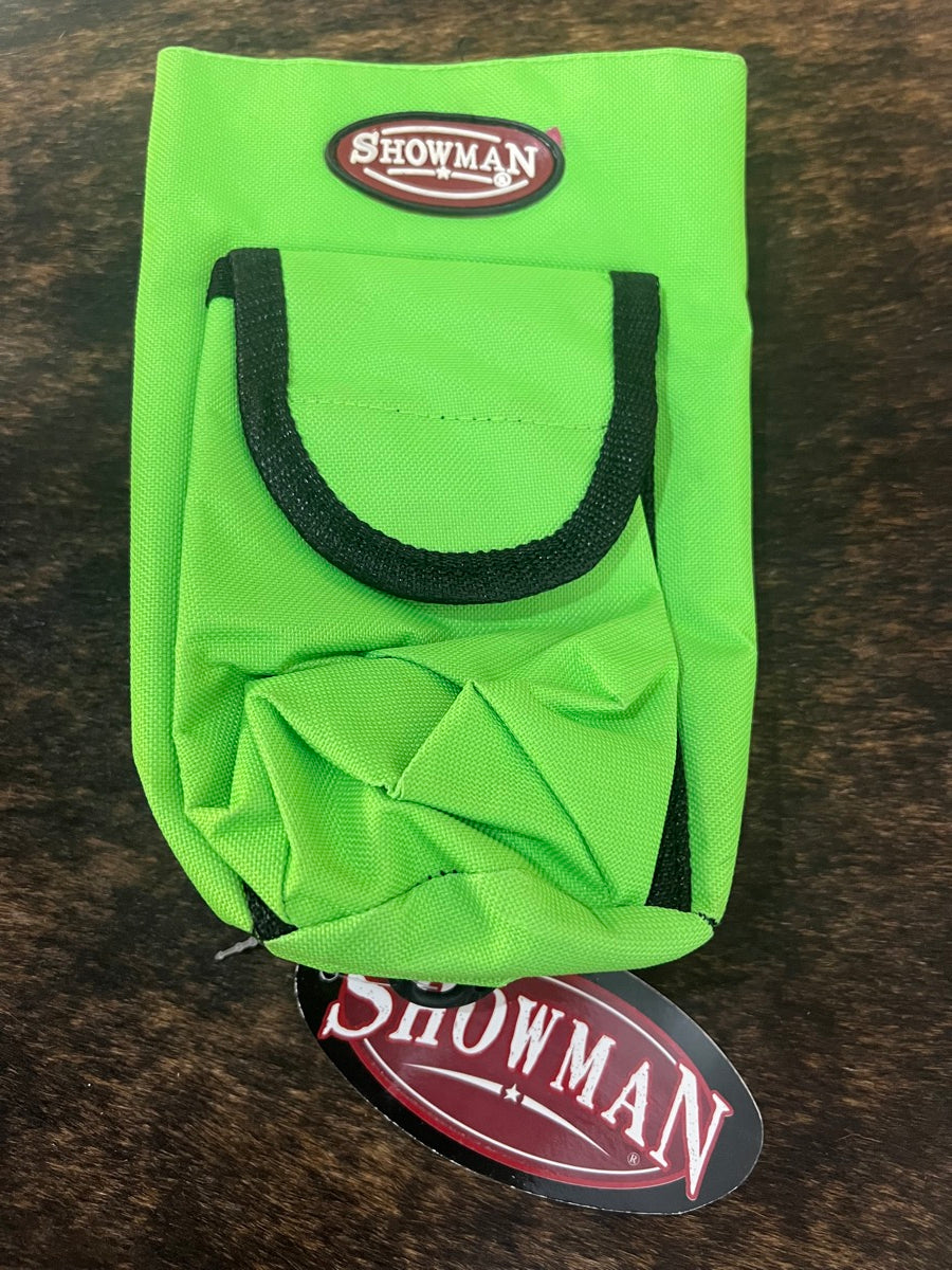 Showman Nylon Insulated Bottle Carrier Saddle Bag with Pocket