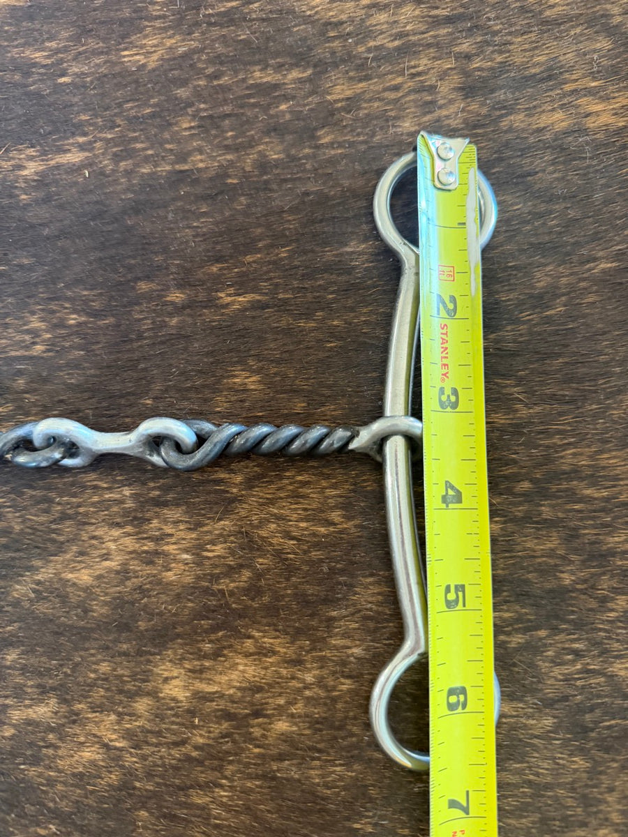 Simplicity Twisted Dogbone Sliding Gag Bit    B1254