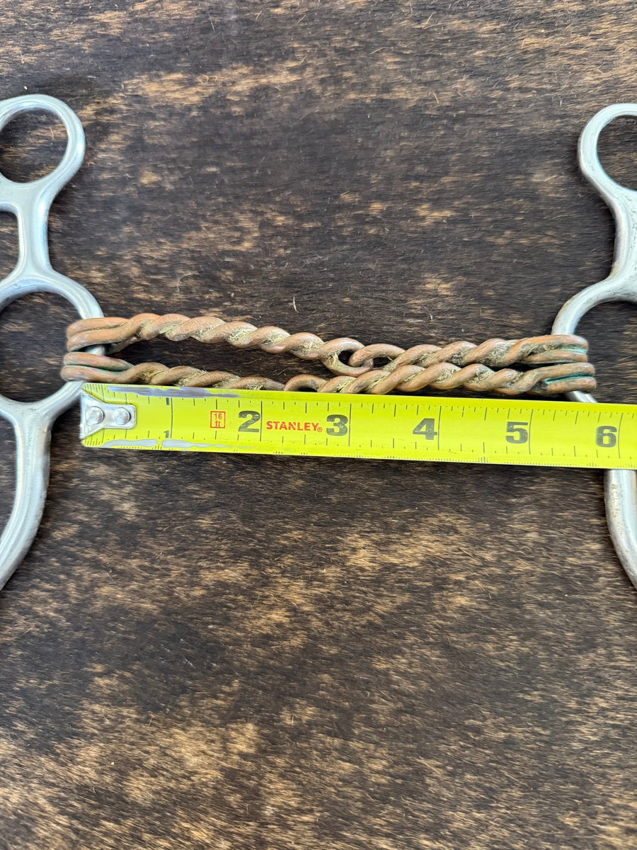 Double Copper Wire Junior Cowhorse Gag Horse Bit    B1264