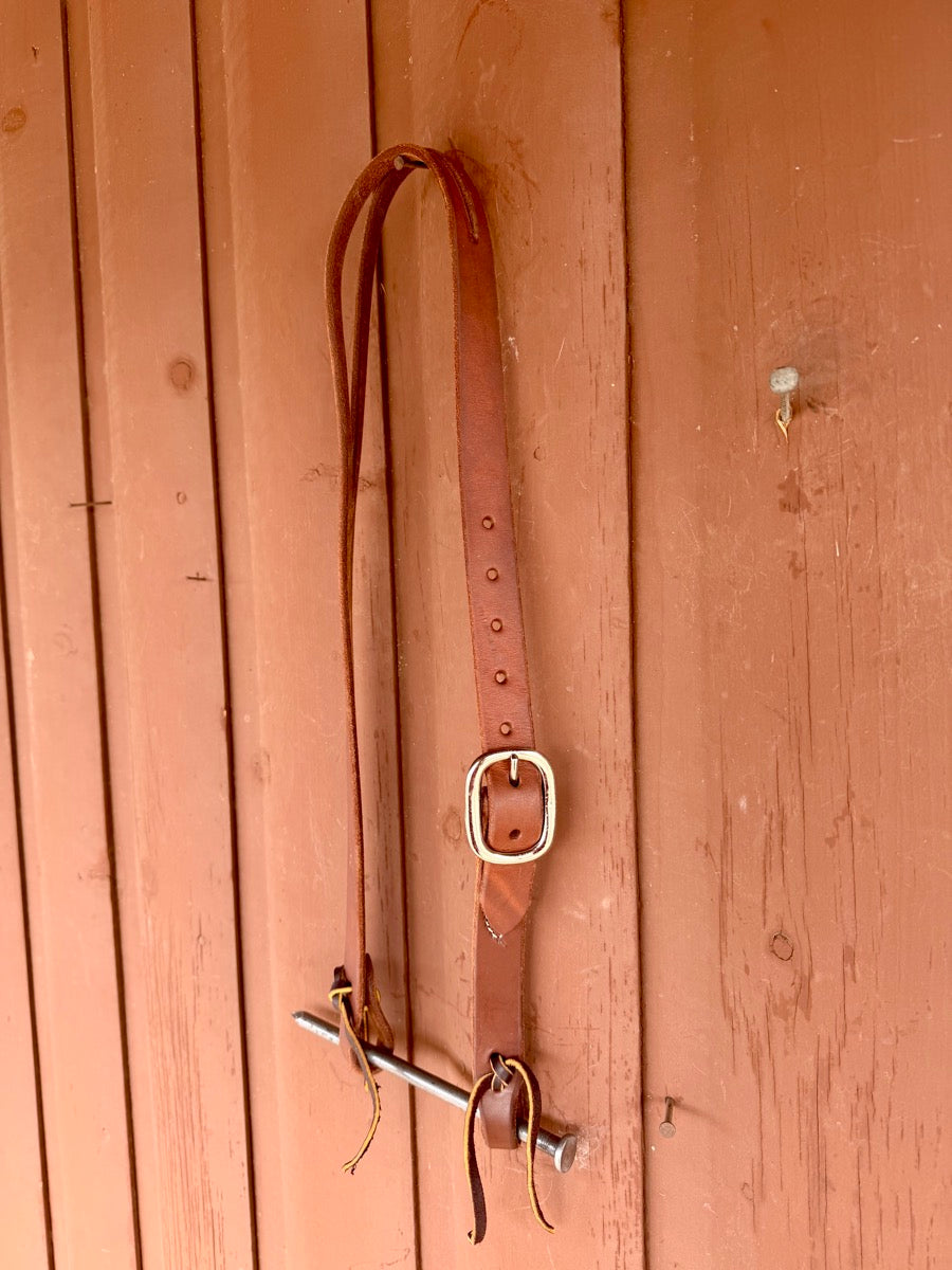NEW 1" Slit Ear Headstall Heavy Oil Harness Leather     HS1195