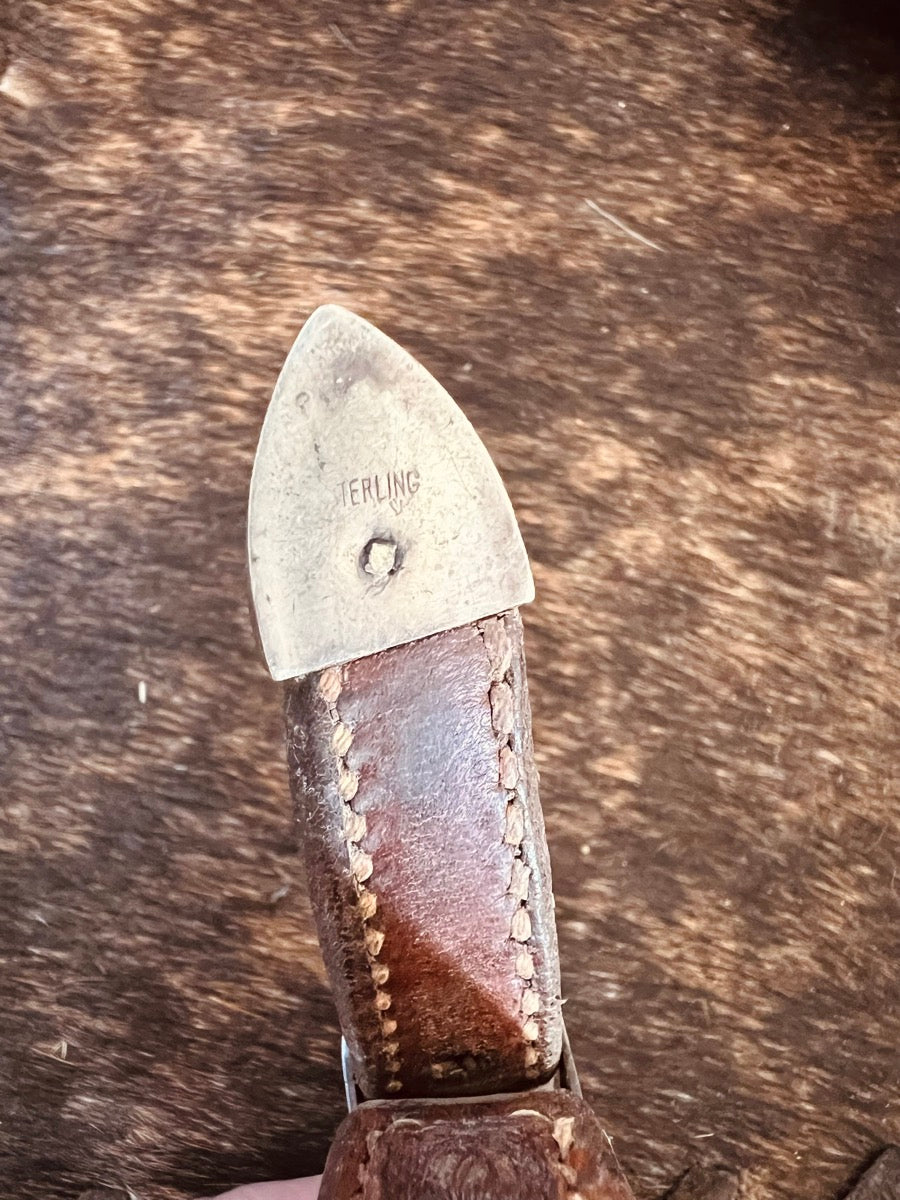 Vintage Browband Headstall and Engraved O Ring Snaffle Bit Set