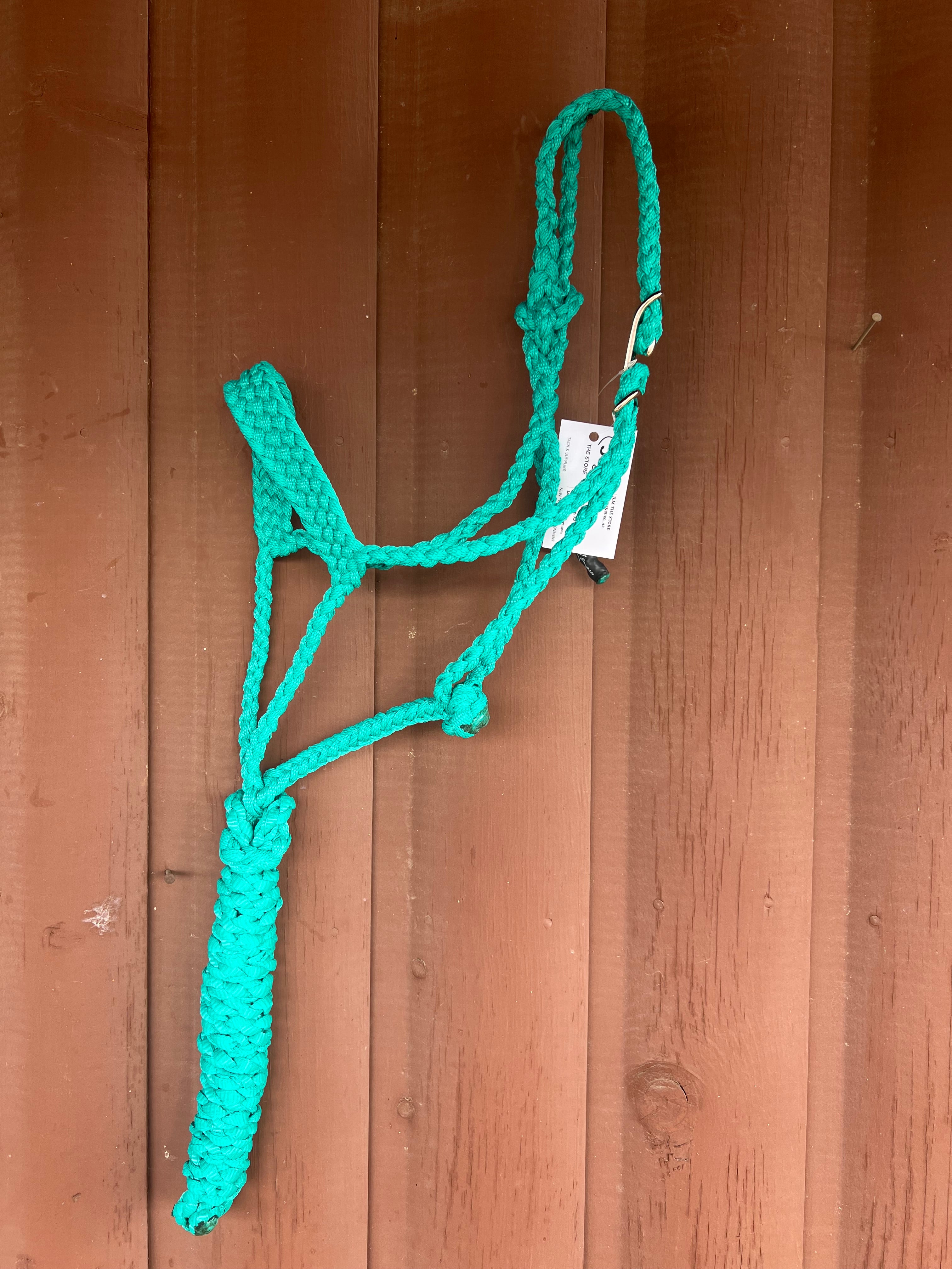 Braided Halter w/Easy Clip - Turquoise