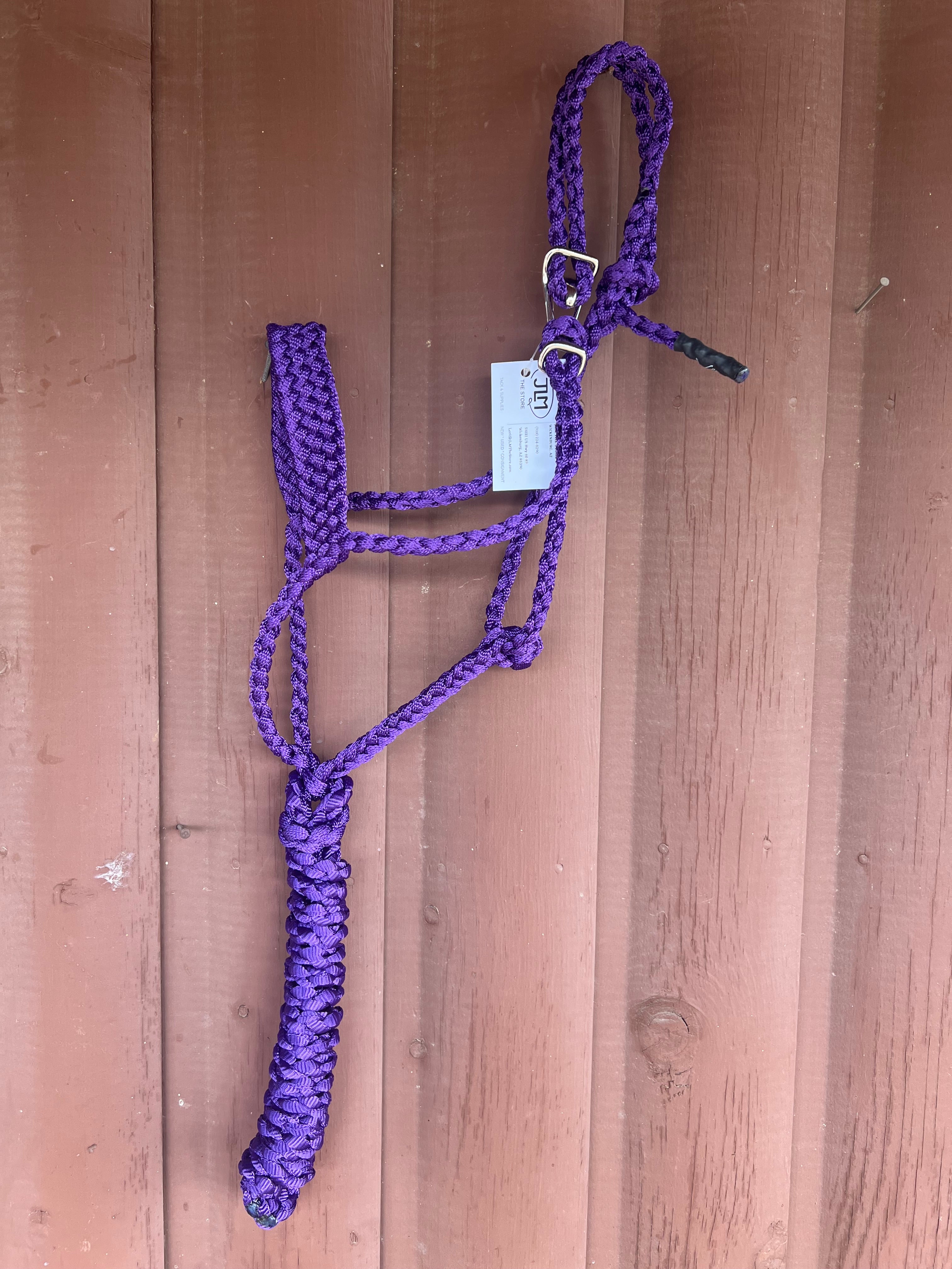 Braided Halter with Easy Clip - Purple