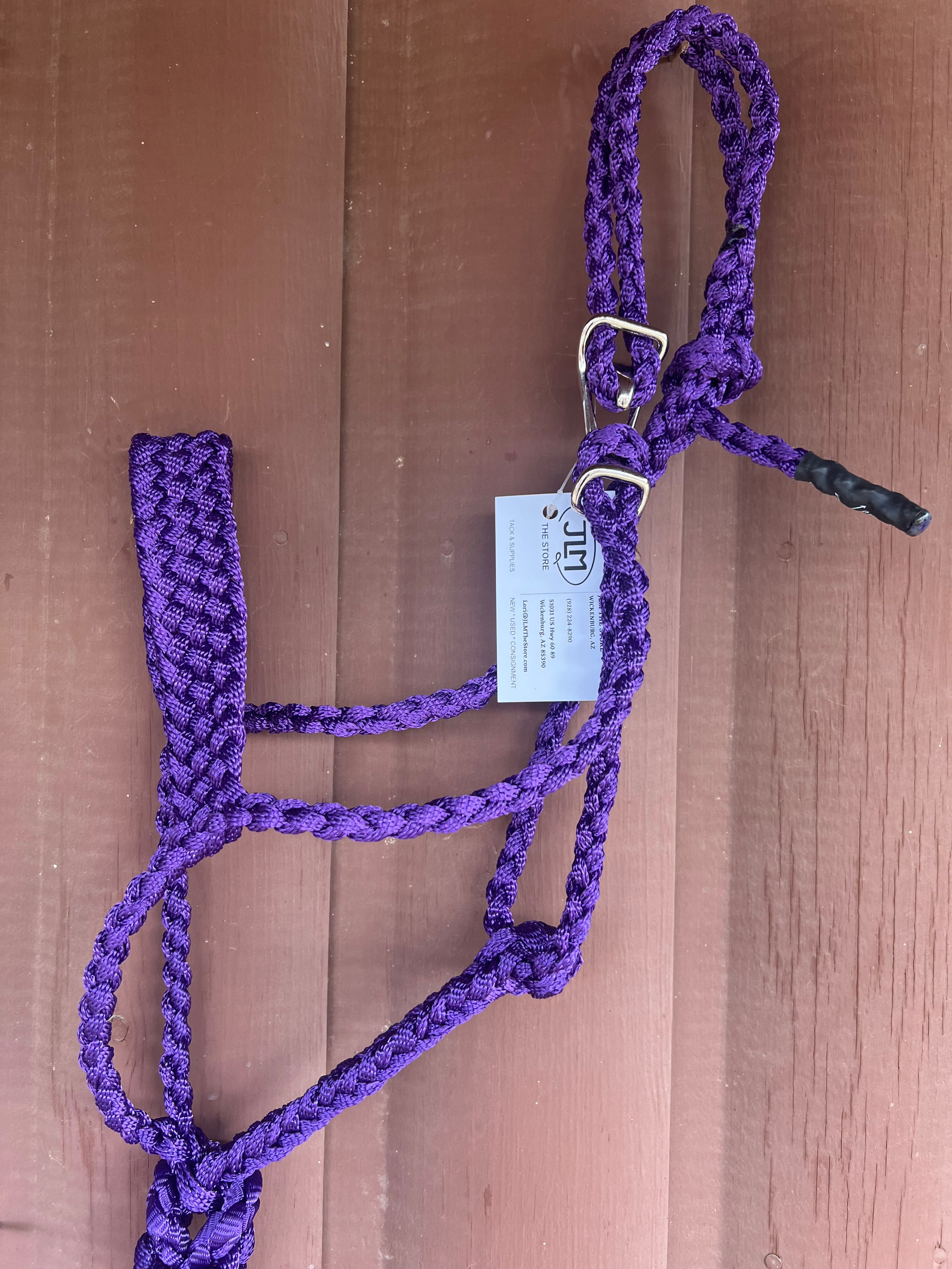 Braided Halter with Easy Clip - Purple