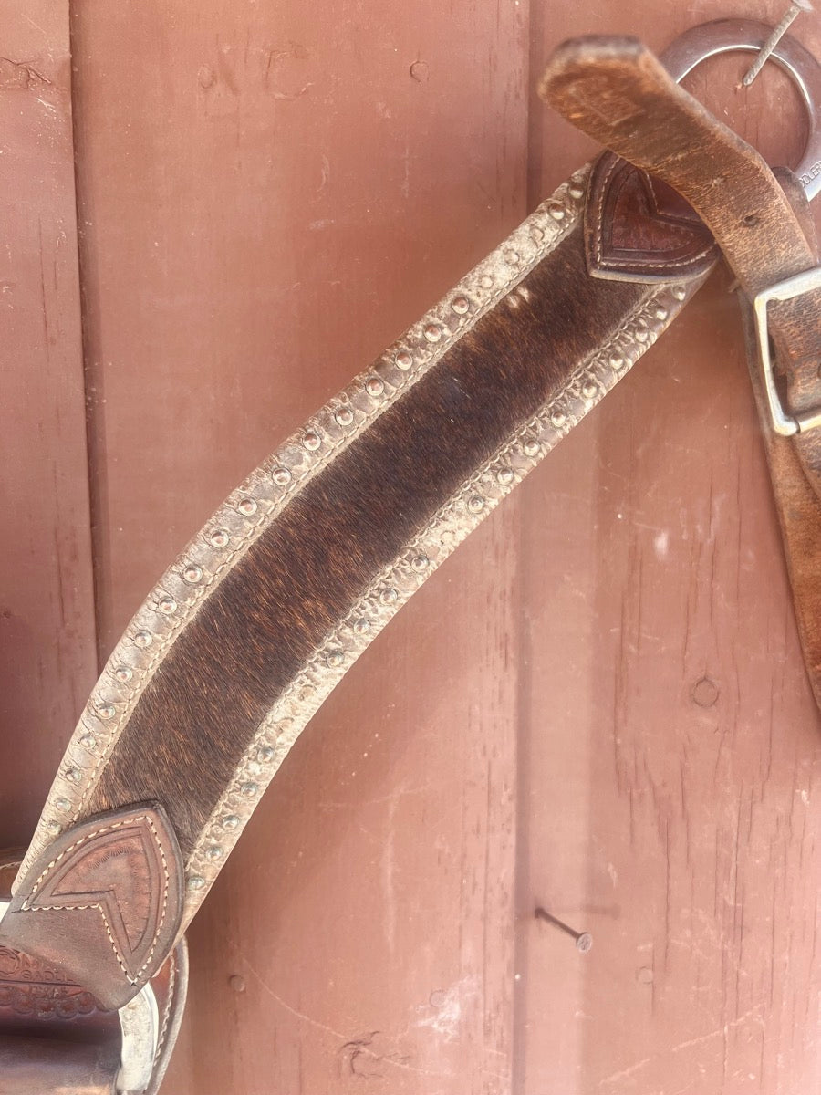 Martin Saddlery Hair On Cowhide Leather Breast Collar