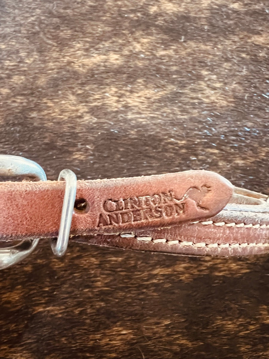 Clinton Anderson Leather Curb Strap