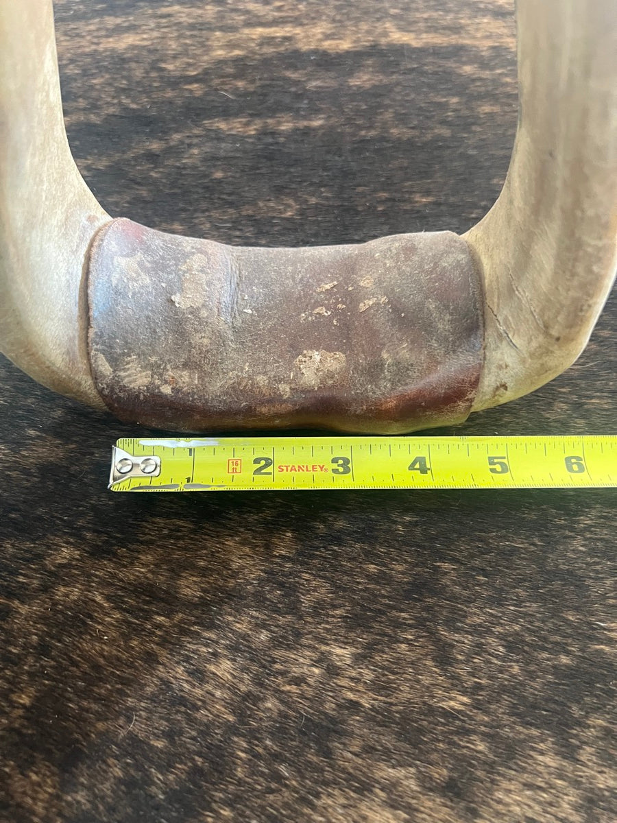 Natural Rawhide Covered Stirrups