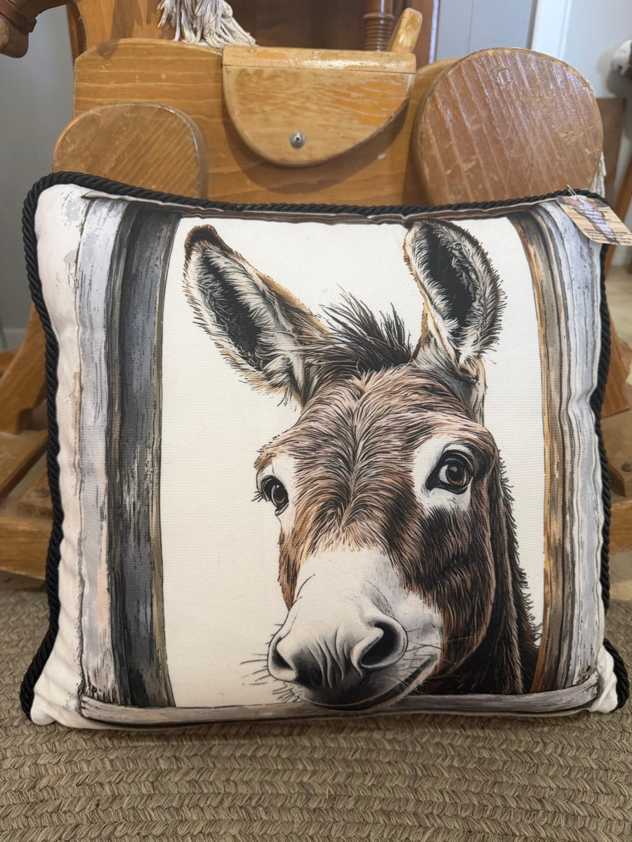 Is It Time For Dinner? Donkey Pillow - Decorative Pillow     CTR1165