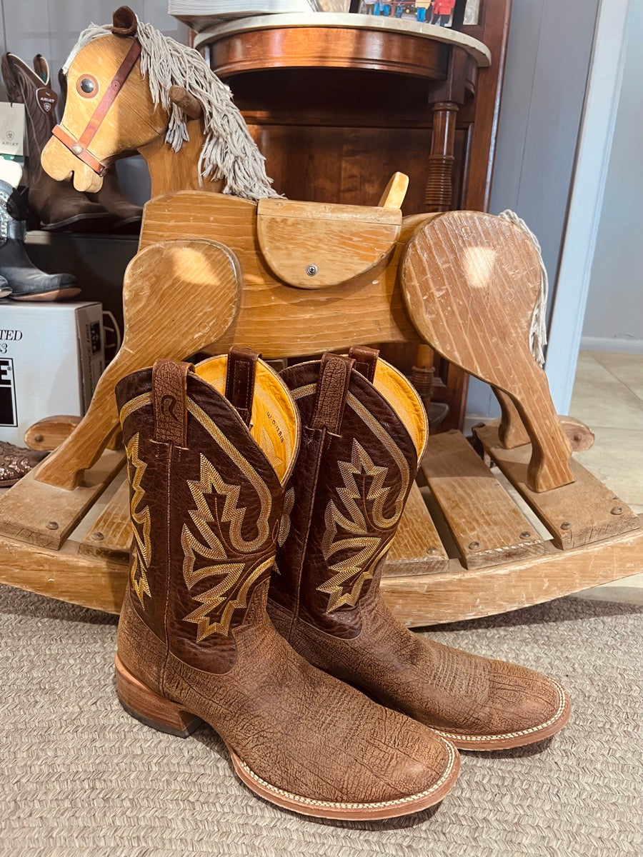 Rod Patrick Brown Kangaroo Cowboy Boots - 14.5 AA
