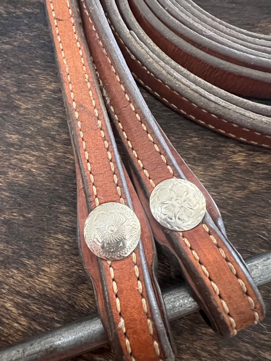 Smooth Browband Headstall Reins Snaffle Bit Set