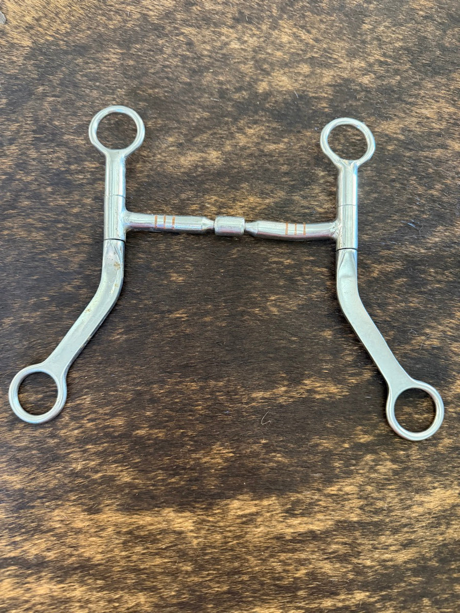 Training Roller Mouth Bit with Copper Inlay Mouth    B1276