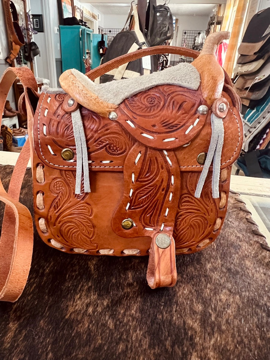 Leather Saddle Purse