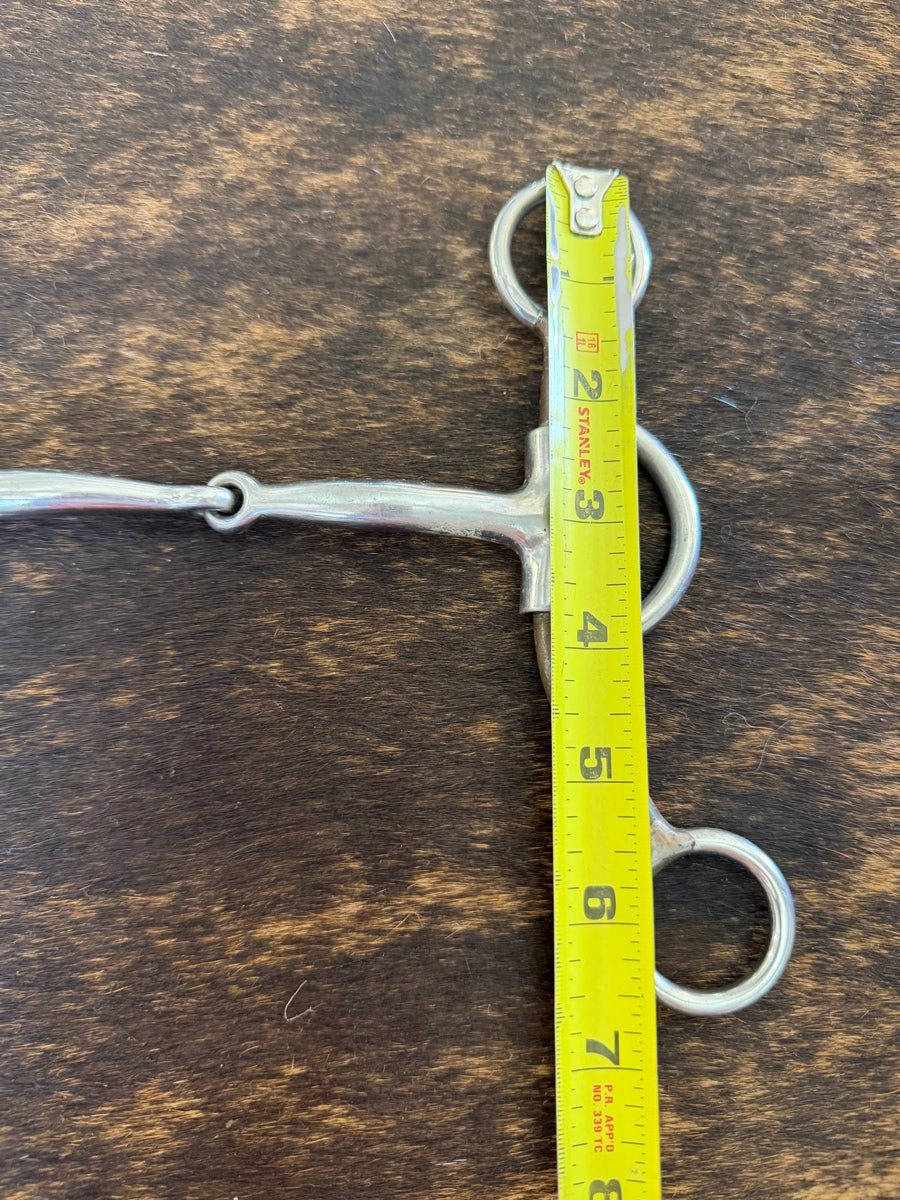 Argentine Smooth Curved Mouth Copper Inlay Snaffle Bit    B1277