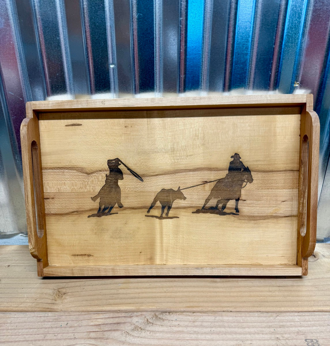 Team Roper Wooden Serving Tray     RK1113