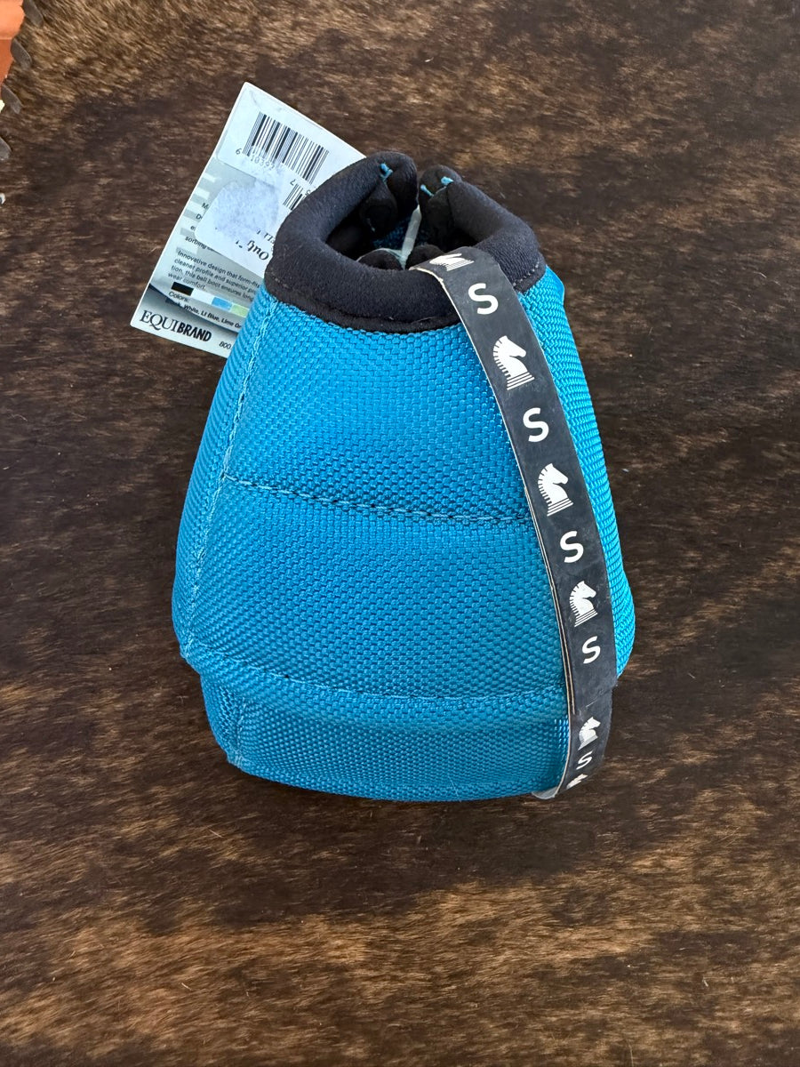 Turquoise Classic Equine DyNO No-Turn Bell Boots - Size Small   HBT1125