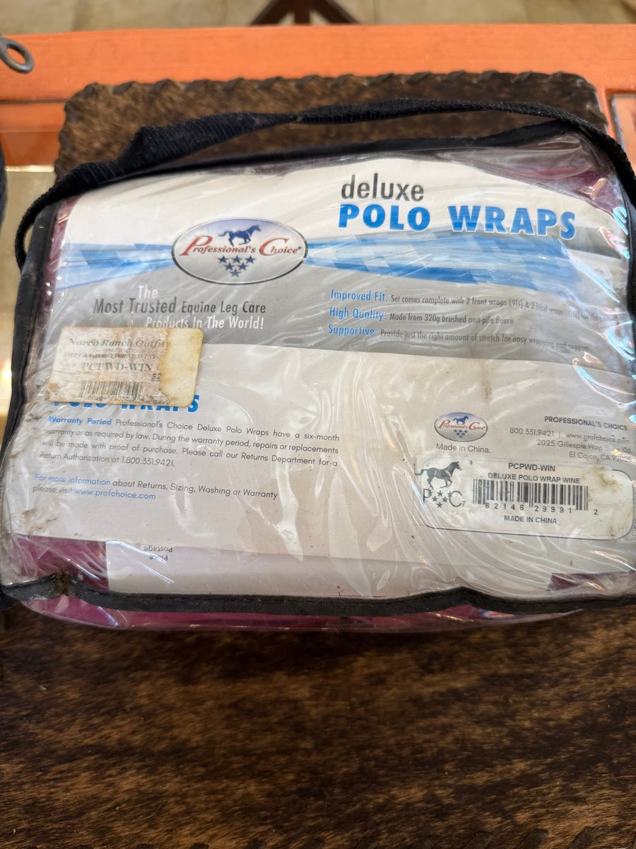 Wine Professionals Choice Deluxe Polo Wraps - Set of 4   HBT1126