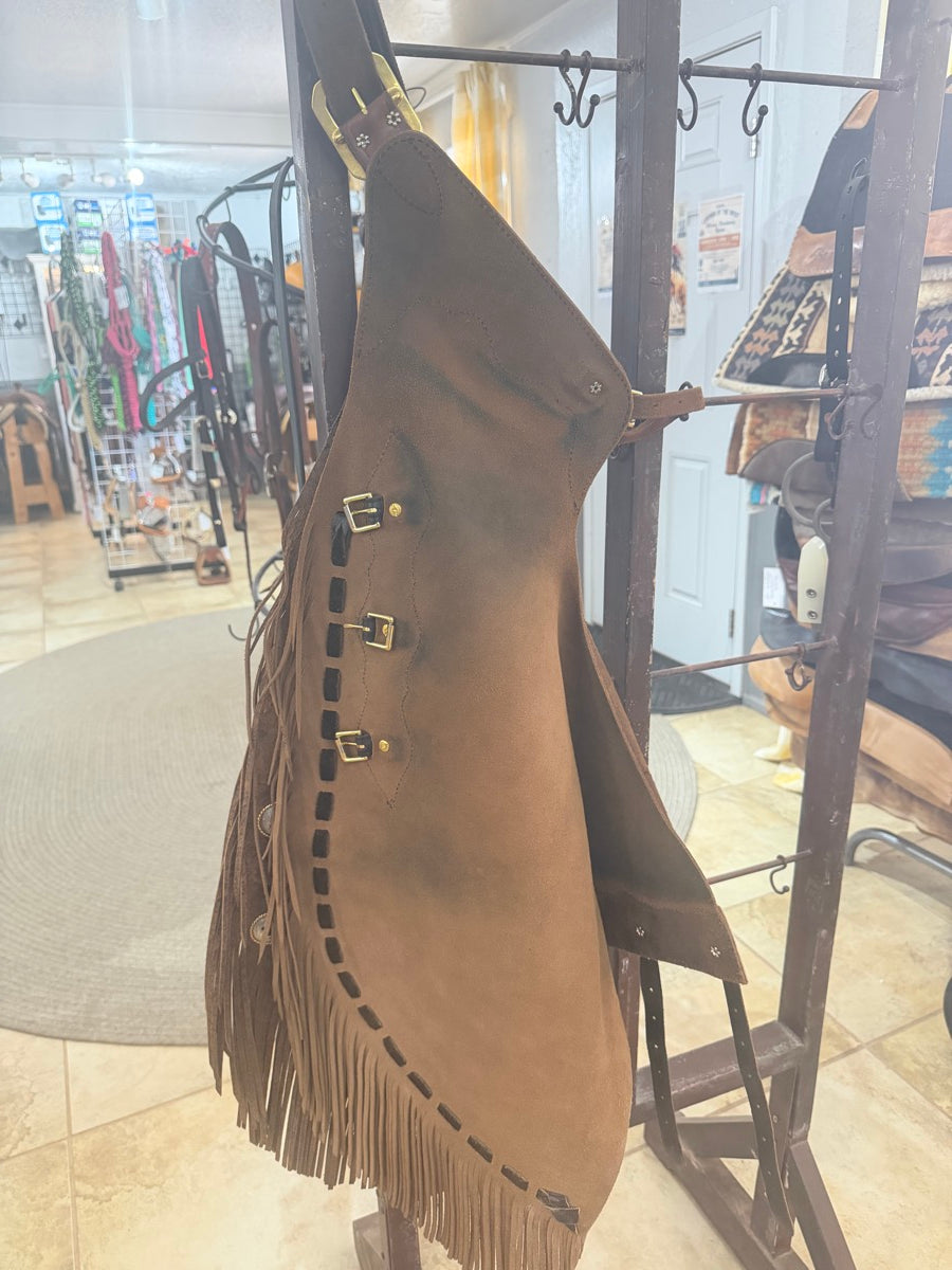 Hickman Saddlery Western Leather Chinks     CH1125