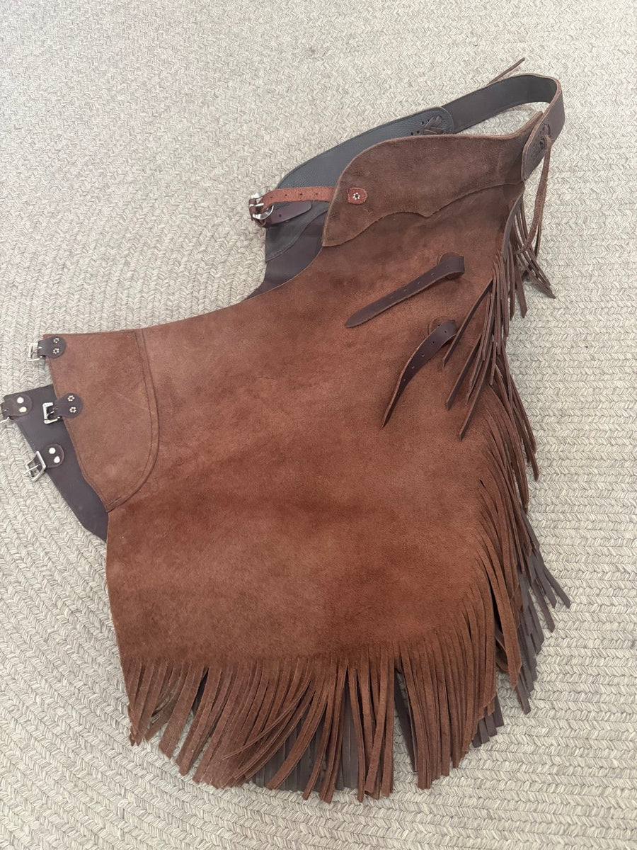 Western Leather Fringe Chinks     CH1126
