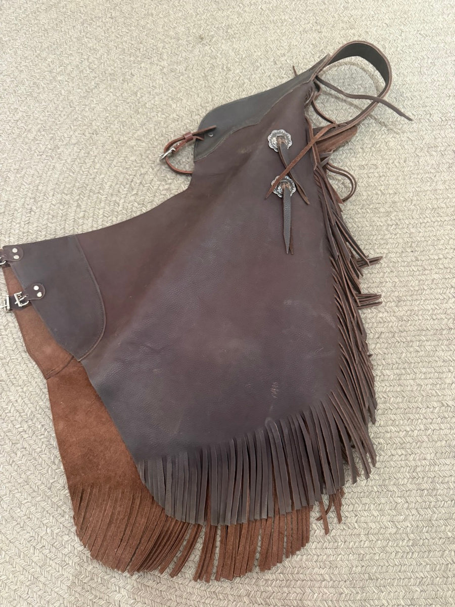 Western Leather Fringe Chinks     CH1126