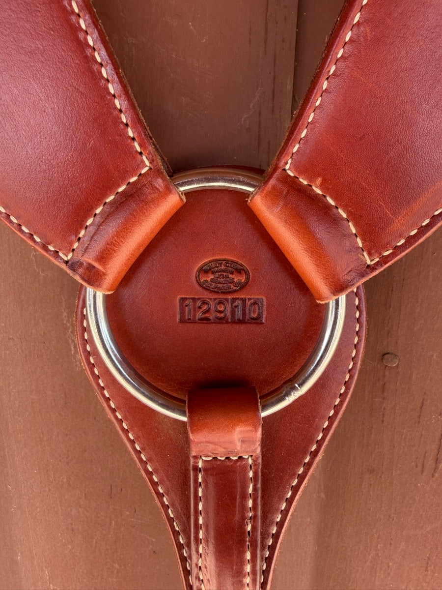 Billy Cook Saddlery Leather Breast Collar with Nickel Hardware     BCL1147