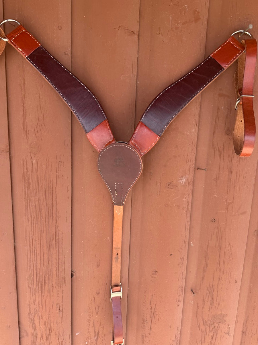 Billy Cook Saddlery Leather Breast Collar with Nickel Hardware     BCL1147