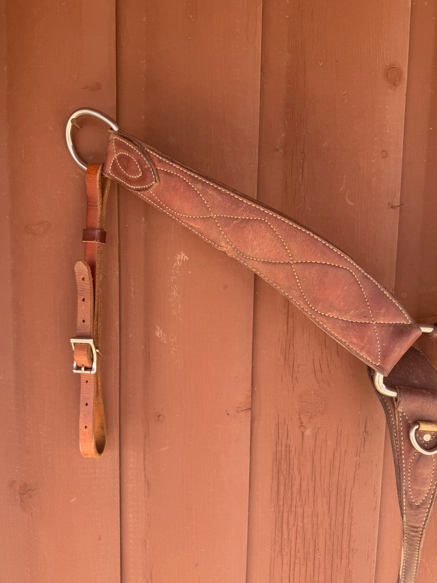 Leather Roper Breast Collar     BCL1148
