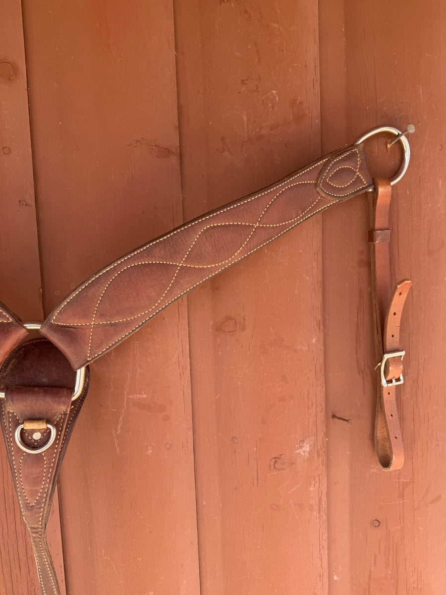 Leather Roper Breast Collar     BCL1148
