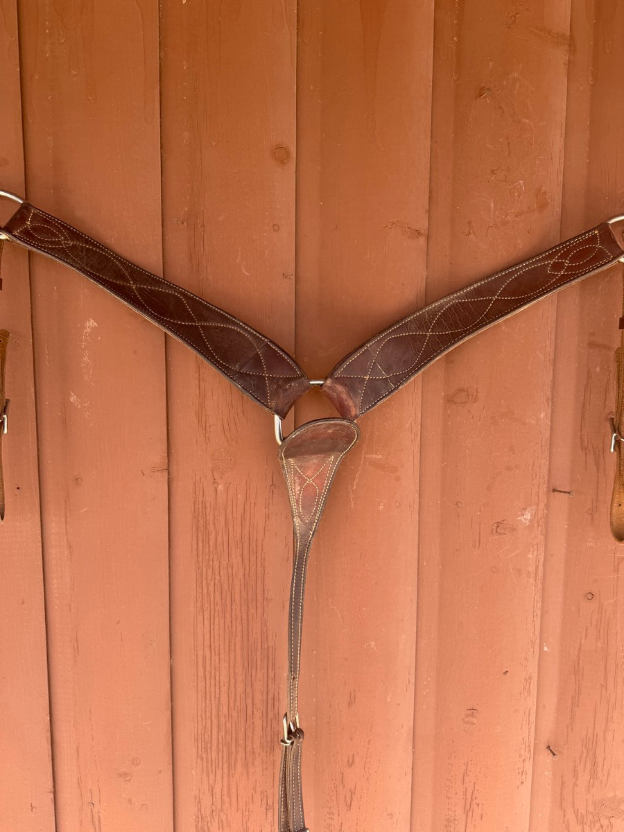 Leather Roper Breast Collar     BCL1148