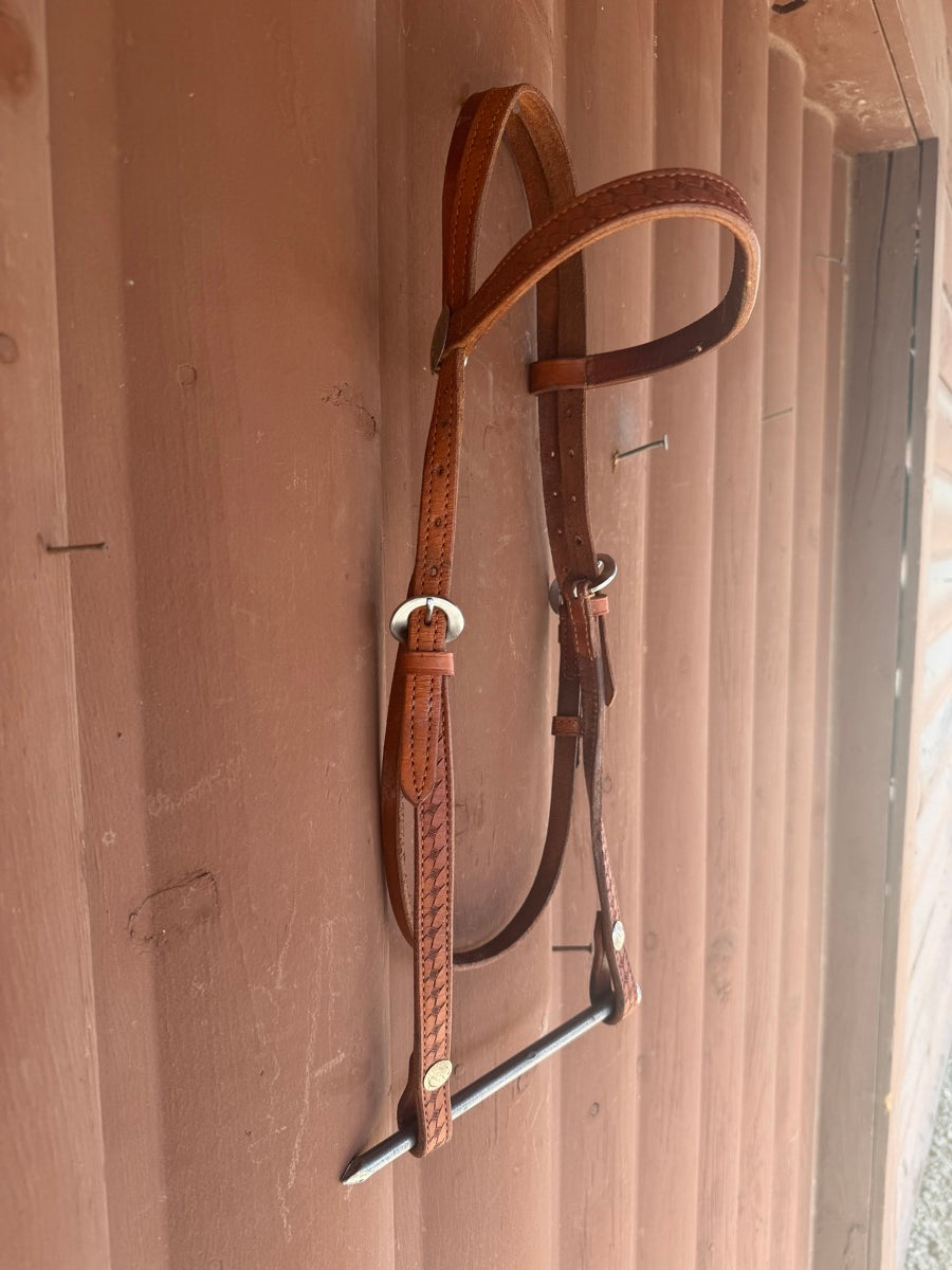 Leather Browband Headstall     HS1206